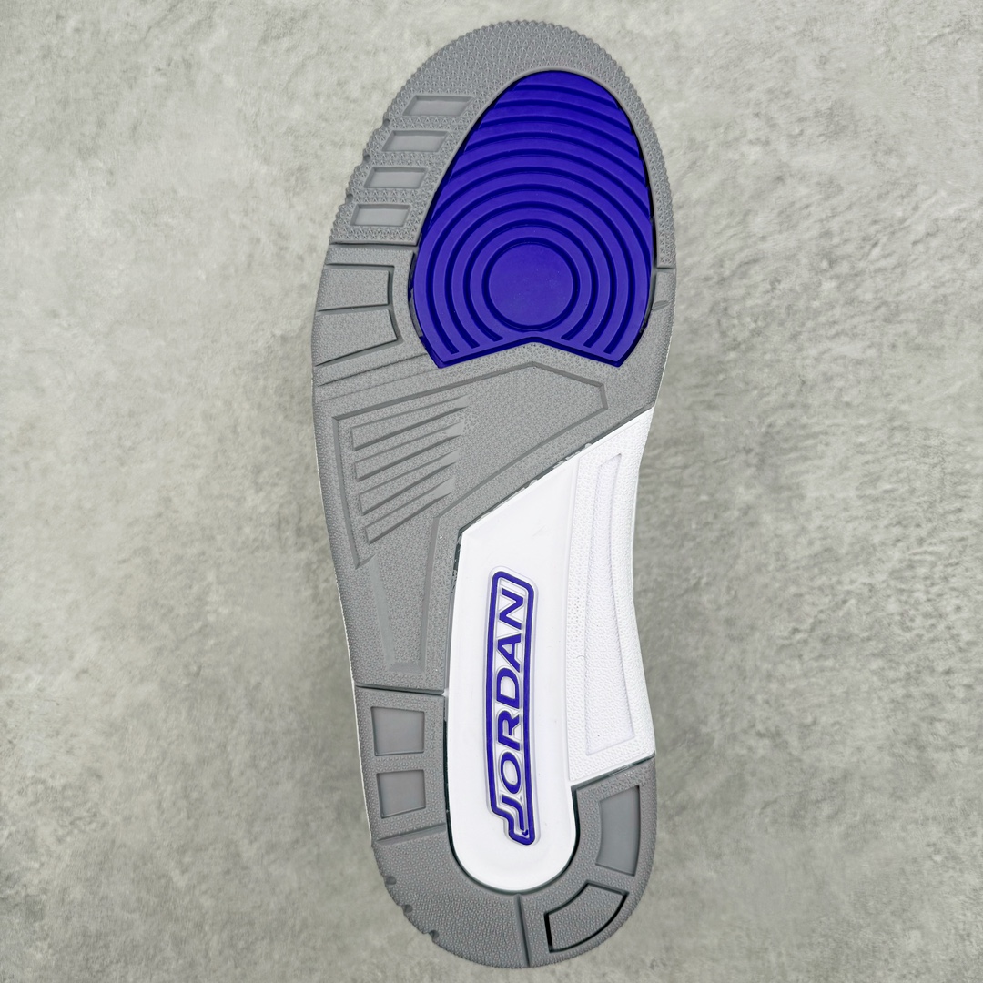 图片[9]-＃PB福利特价 Air Jordan AJ3 Retro 市场中端王者 全套原纸板楦头开发 原厂大底磨具加持立体防滑纹理 原装可视Air Sole气垫 原汁原味最完美的三代版型 唯一正确鞋头趴度弧度高度鞋身腰线 此版本只针对中端市场 皮料材质有所更替 其他数据细节工艺流程均保持一致 绝不口嗨 细节品控鞋型随意秒杀市面3XX 4XX 原厂TPU后跟饰片 正确内里反口里网布 皮料菱角分明不变形无多余毛边 正确手工大底描漆拉丝 市场唯一原厂鞋扣模具 原厂织唛标 原厂飞人电绣工艺 尾指中部跳三针 独家绑鞋带手法 印刷中底布 四线拉帮 米色美纹纸贴合固定 进口港宝加持 后跟自然饱满 全鞋荧光划线卡点 追求极致完美 每一双都是工艺品 多重QC质检 超越公司货的品控标准 实实在在的免检产品 尺码：40 40.5 41 42 42.5 43 44 44.5 45 45.5 46 47.5-选品中心