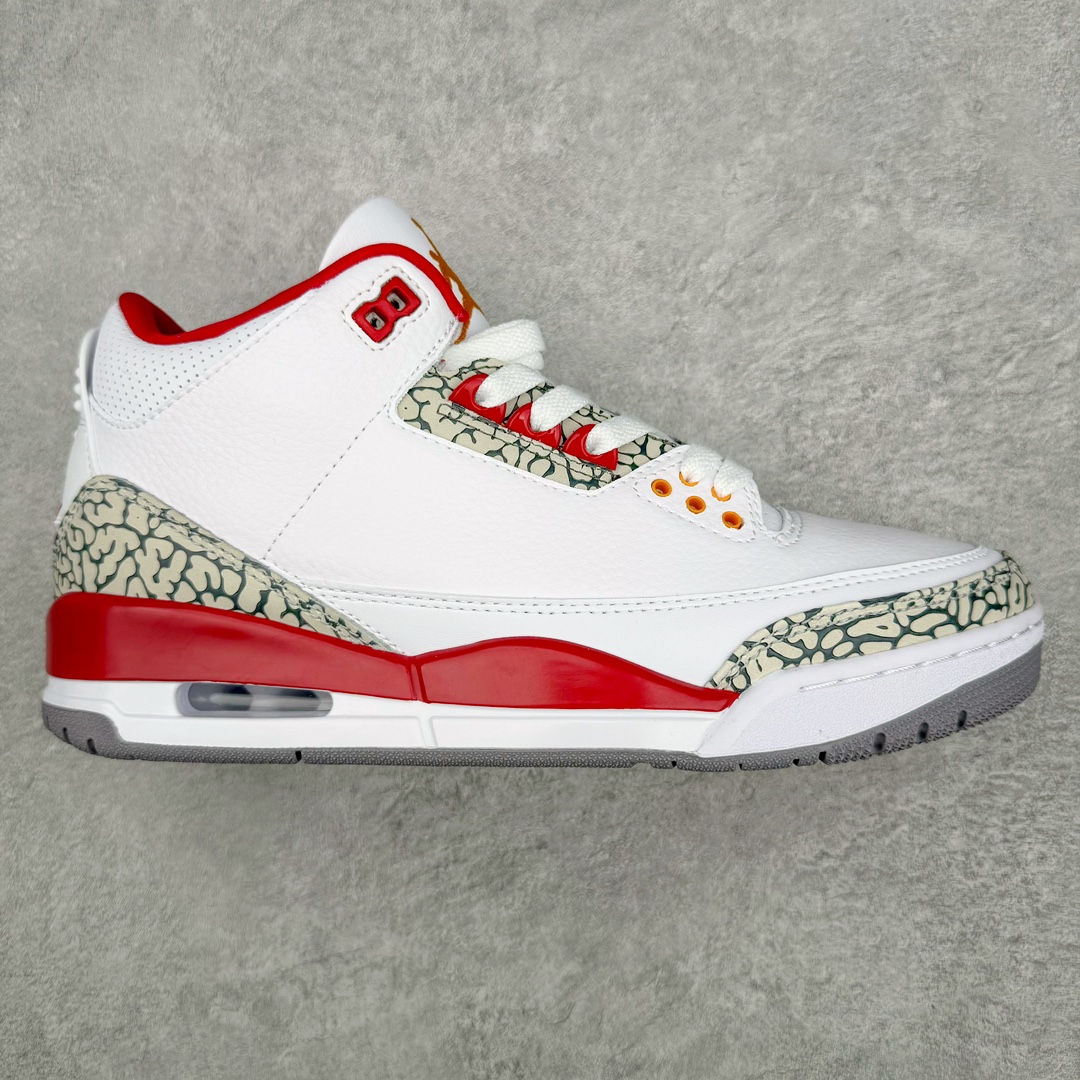＃PB福利特价 Air Jordan AJ3 Retro 市场中端王者 全套原纸板楦头开发 原厂大底磨具加持立体防滑纹理 原装可视Air Sole气垫 原汁原味最完美的三代版型 唯一正确鞋头趴度弧度高度鞋身腰线 此版本只针对中端市场 皮料材质有所更替 其他数据细节工艺流程均保持一致 绝不口嗨 细节品控鞋型随意秒杀市面3XX 4XX 原厂TPU后跟饰片 正确内里反口里网布 皮料菱角分明不变形无多余毛边 正确手工大底描漆拉丝 市场唯一原厂鞋扣模具 原厂织唛标 原厂飞人电绣工艺 尾指中部跳三针 独家绑鞋带手法 印刷中底布 四线拉帮 米色美纹纸贴合固定 进口港宝加持 后跟自然饱满 全鞋荧光划线卡点 追求极致完美 每一双都是工艺品 多重QC质检 超越公司货的品控标准 实实在在的免检产品 尺码：40 40.5 41 42 42.5 43 44 44.5 45 45.5 46 47.5-选品中心