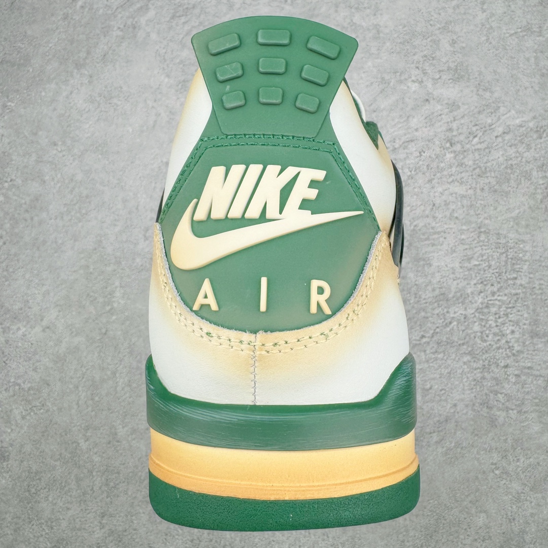 图片[9]-＃TG私人订单 Air Jordan AJ4 Retro 氧化做旧白绿妙蛙种子 DC7770-106 原纸板楦头开发 定制优质皮料 完美鞋型匹配公司货 正确TPU鞋舌锁扣 最新原厂底模 大底卡色咬花完美 鞋柜必备鞋款 终端现货供应 尺码：36 36.5 37.5 38 38.5 39 40 40.5 41 42 42.5 43 44 44.5 45 46 47.5-选品中心