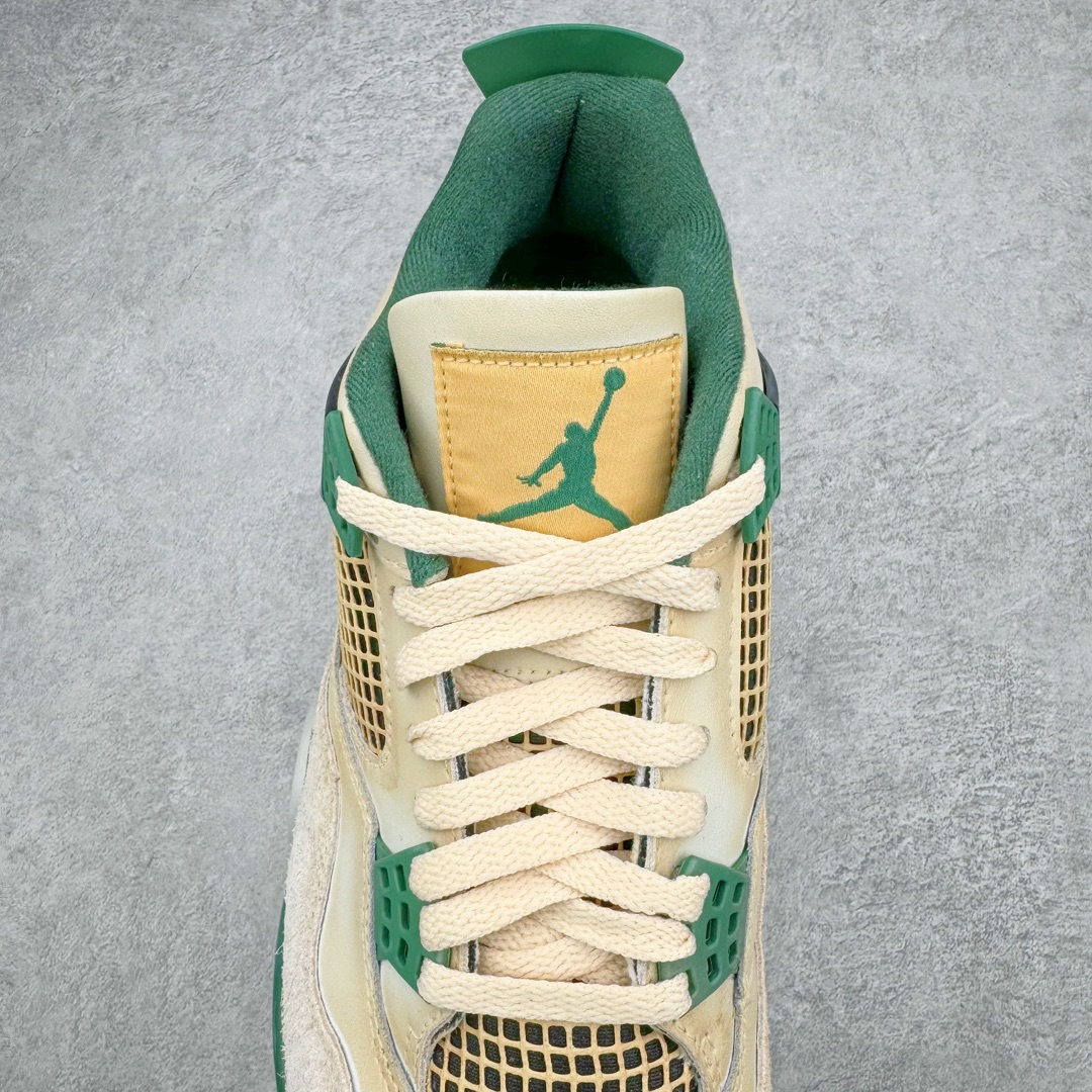 图片[6]-＃TG私人订单 Air Jordan AJ4 Retro 氧化做旧白绿妙蛙种子 DC7770-106 原纸板楦头开发 定制优质皮料 完美鞋型匹配公司货 正确TPU鞋舌锁扣 最新原厂底模 大底卡色咬花完美 鞋柜必备鞋款 终端现货供应 尺码：36 36.5 37.5 38 38.5 39 40 40.5 41 42 42.5 43 44 44.5 45 46 47.5-选品中心