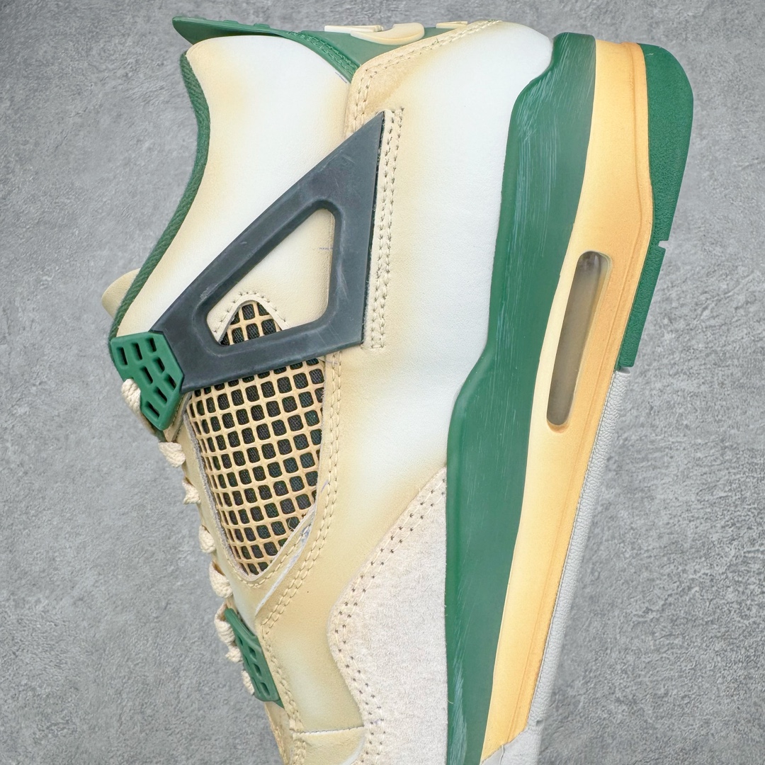 图片[8]-＃TG私人订单 Air Jordan AJ4 Retro 氧化做旧白绿妙蛙种子 DC7770-106 原纸板楦头开发 定制优质皮料 完美鞋型匹配公司货 正确TPU鞋舌锁扣 最新原厂底模 大底卡色咬花完美 鞋柜必备鞋款 终端现货供应 尺码：36 36.5 37.5 38 38.5 39 40 40.5 41 42 42.5 43 44 44.5 45 46 47.5-选品中心