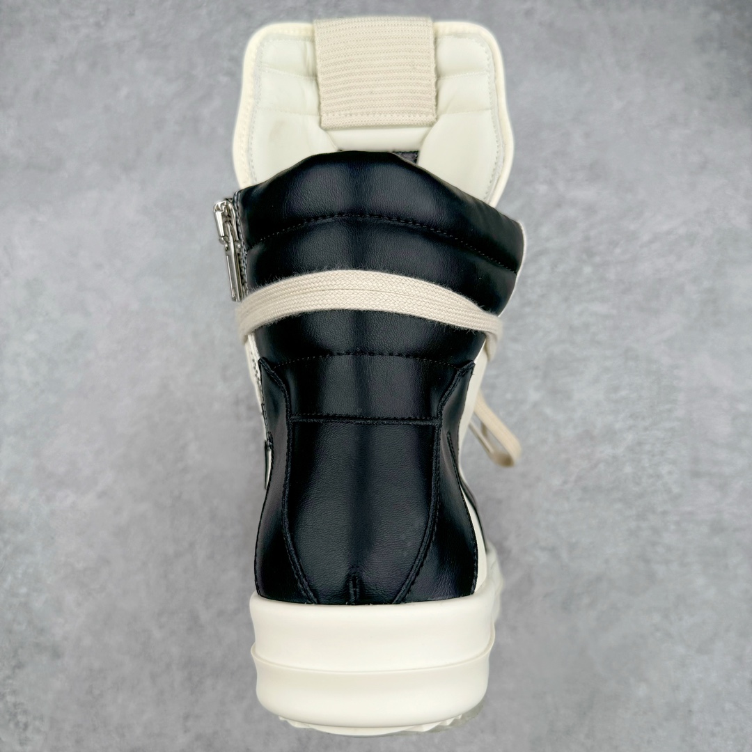 图片[8]-💰480 ＃DG纯原 Rick Owens FogachineGeobasket  瑞克·欧文斯高帮皮面时尚运动板鞋 白黑 二级市场已经7K以上 平台客户随意卖四位数 RO广东原厂出品 纯原天花板 原版一比一复刻 冲正绝不翻车 还原度达到百分之98以上 原楦开发纸版版型 ZP拆解原版1:1复模裁片纸版 力求做到0错位 这样才能达到和zp一致的鞋型味道 采用进口cnc数控机床开发对版独家tpu奶香大底 区别于市场所有版本 zp同源全头层粒面小牛皮 达到和zp一致手感 原厂进口细纹布 万邦订购原厂高弹粉红色海绵 内里搭配软质细腻羊皮 TPU高密度大底 软硬度透光度高已经测试和原版一致 尺码：36 37 38 39 40 41 42 43 44 45 46 编码：by5936050-运动鞋