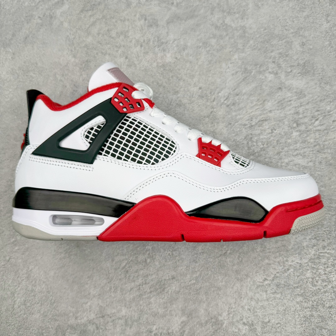 💰360 ＃G版纯原 Air Jordan AJ4 Retro \”Fire Red\” 火焰红 DC7770-160 耗时半年巨作 全套原纸板楦头开发 原厂特供皮料加持 独家配置透明保护盒 确保原汁原味 完美呈现四代版型 一比一鞋头弧度高度鞋身弧度 数据细节工艺流程均保持原鞋一致 原厂TPU网格鞋带扣 正确内里网布 菱角分明不变形无多余毛边 柔软性质感一致于原鞋 市场唯一原厂鞋扣模具 背面可见隐藏注塑口 原厂织唛标 原厂飞人电绣工艺 尾指中部跳三针 独家绑鞋带手法 印刷中底布 四线拉帮 米色美纹纸贴合固定 进口港宝加持 后跟自然饱满 全鞋荧光划线卡点 追求极致完美 每一双都是工艺品 多重QC质检 超越公司货的品控标准 实实在在的免检产品 尺码：40 40.5 41 42 42.5 43 44 44.5 45 46 47.5 48.5 编码：by4936030-运动鞋