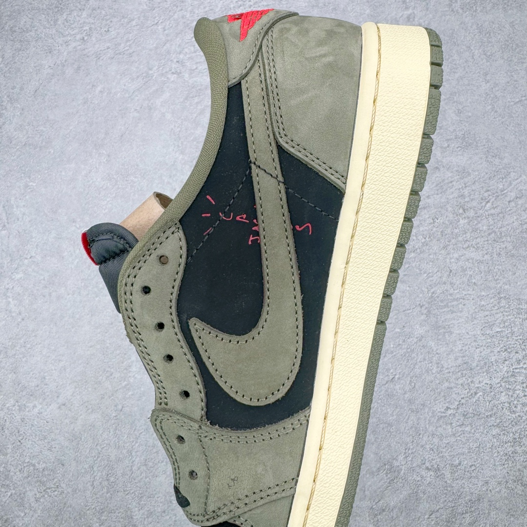 图片[7]-💰290 ＃Z版纯原 Travis Scott x Air Jordan AJ1 Low OG SP TS联名军绿倒钩7.0低帮 DM7866-002 外贸特供 原楦原纸板开发 极致一眼正品既视感 原厂皮料 原厂拉帮工艺 全部采用原厂电脑车 针距 边距完全同步原鞋 特供皮料一致原鞋 鞋面清洁度最高QC检验标准 控制溢胶 飞翼3D高频深度立体 鞋盒、防尘纸  均采购来自原厂 Size：40 40.5 41 42 42.5 43 44 44.5 45 46 47.5 编码：by3936060-运动鞋