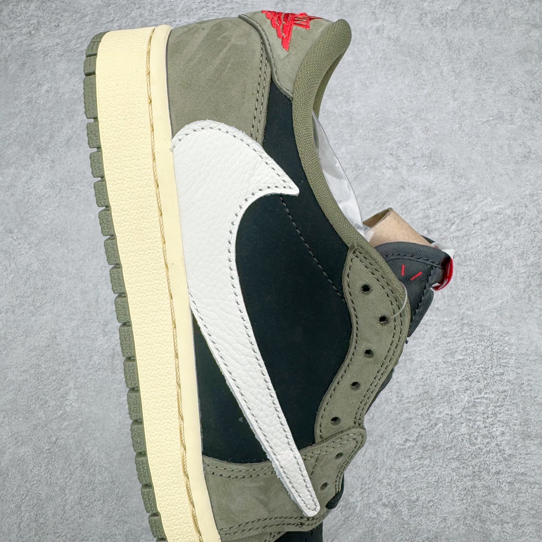 图片[6]-💰290 ＃Z版纯原 Travis Scott x Air Jordan AJ1 Low OG SP TS联名军绿倒钩7.0低帮 DM7866-002 外贸特供 原楦原纸板开发 极致一眼正品既视感 原厂皮料 原厂拉帮工艺 全部采用原厂电脑车 针距 边距完全同步原鞋 特供皮料一致原鞋 鞋面清洁度最高QC检验标准 控制溢胶 飞翼3D高频深度立体 鞋盒、防尘纸  均采购来自原厂 Size：40 40.5 41 42 42.5 43 44 44.5 45 46 47.5 编码：by3936060-运动鞋