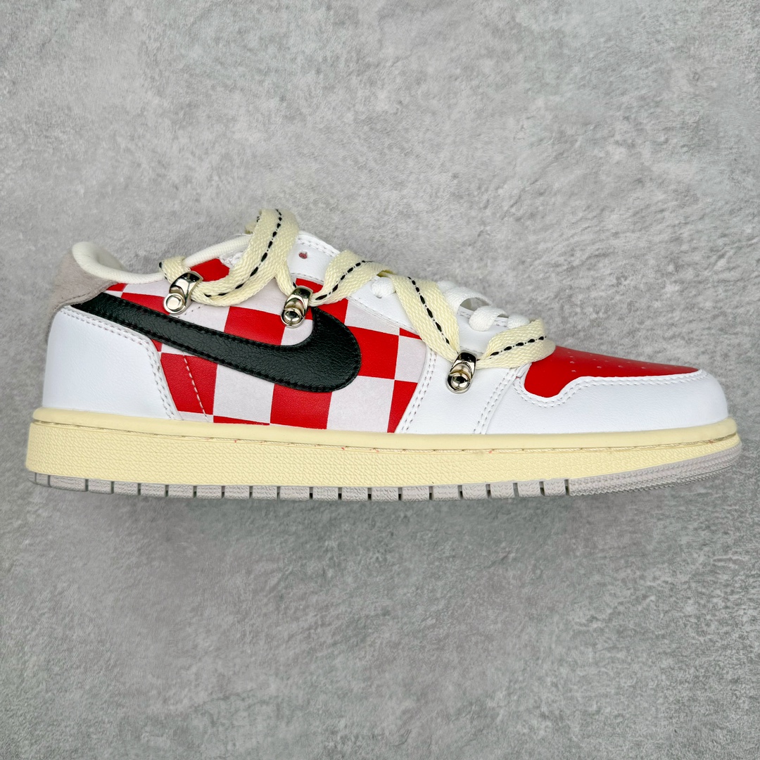 图片[6]-💰110 ＃福利特价‼Air Jordan AJ1 Low 解构绑带低帮系列 原厂内置气垫魔块 A模大底 头层小牛皮 鞋舌AJ原厂专用牛津布+AJ专用反口珍珠布+原厂无杂质高弹内里海棉+特殊封边弹力鞋带 SIZE：36 36.5 37.5 38 38.5 39 40 40.5 41 42 42.5 43 44 44.5 45 46 编码：Qby1936080-运动鞋