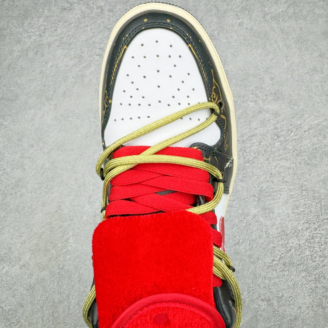 图片[4]-💰110 ＃福利特价‼Air Jordan AJ1 Low 解构绑带低帮系列 原厂内置气垫魔块 A模大底 头层小牛皮 鞋舌AJ原厂专用牛津布+AJ专用反口珍珠布+原厂无杂质高弹内里海棉+特殊封边弹力鞋带 SIZE：36 36.5 37.5 38 38.5 39 40 40.5 41 42 42.5 43 44 44.5 45 46 编码：Qby1936080-运动鞋