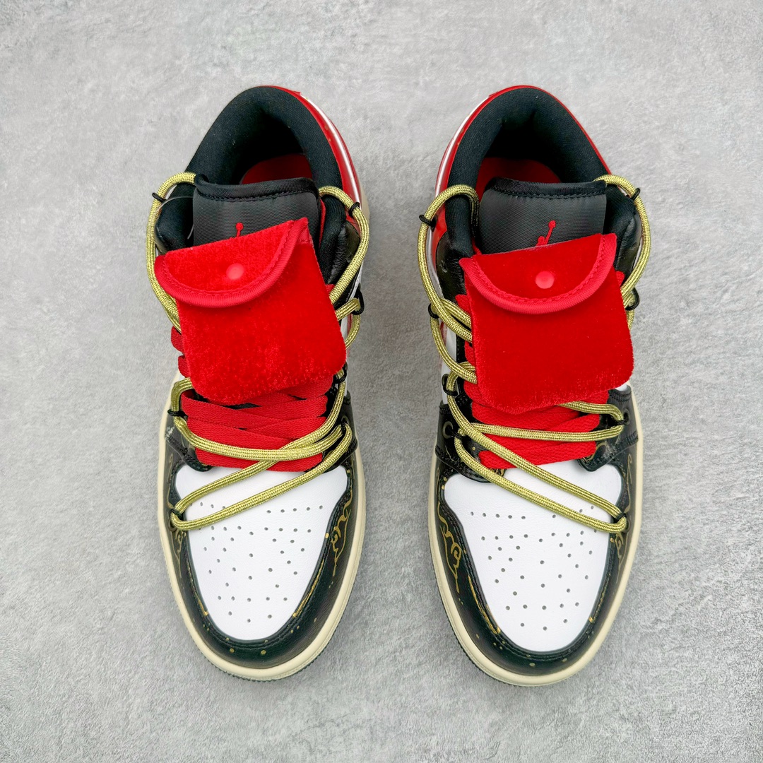 图片[2]-💰110 ＃福利特价‼Air Jordan AJ1 Low 解构绑带低帮系列 原厂内置气垫魔块 A模大底 头层小牛皮 鞋舌AJ原厂专用牛津布+AJ专用反口珍珠布+原厂无杂质高弹内里海棉+特殊封边弹力鞋带 SIZE：36 36.5 37.5 38 38.5 39 40 40.5 41 42 42.5 43 44 44.5 45 46 编码：Qby1936080-运动鞋