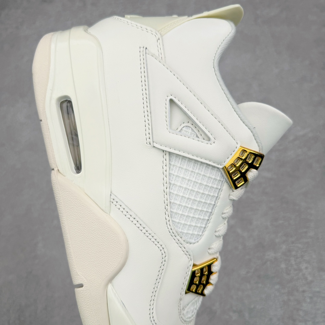 图片[6]-💰320 ＃K版纯原 Air Jordan AJ4 Retro 盐白金属扣 AQ9129-170 全新升级改良 原鞋原楦原纸板同源开发 完美呈现乔4的版型 内侧正确双色网格 还原细节 原厂皮料 正确气垫颜色 正确网格工艺 正确拉帮工艺 全鞋原装材料制作 原档案原模具打造 支持全方位与正品对比 尺码：40 40.5 41 42 42.5 43 44 44.5 45 46 47.5 编码：Aby3936090-运动鞋