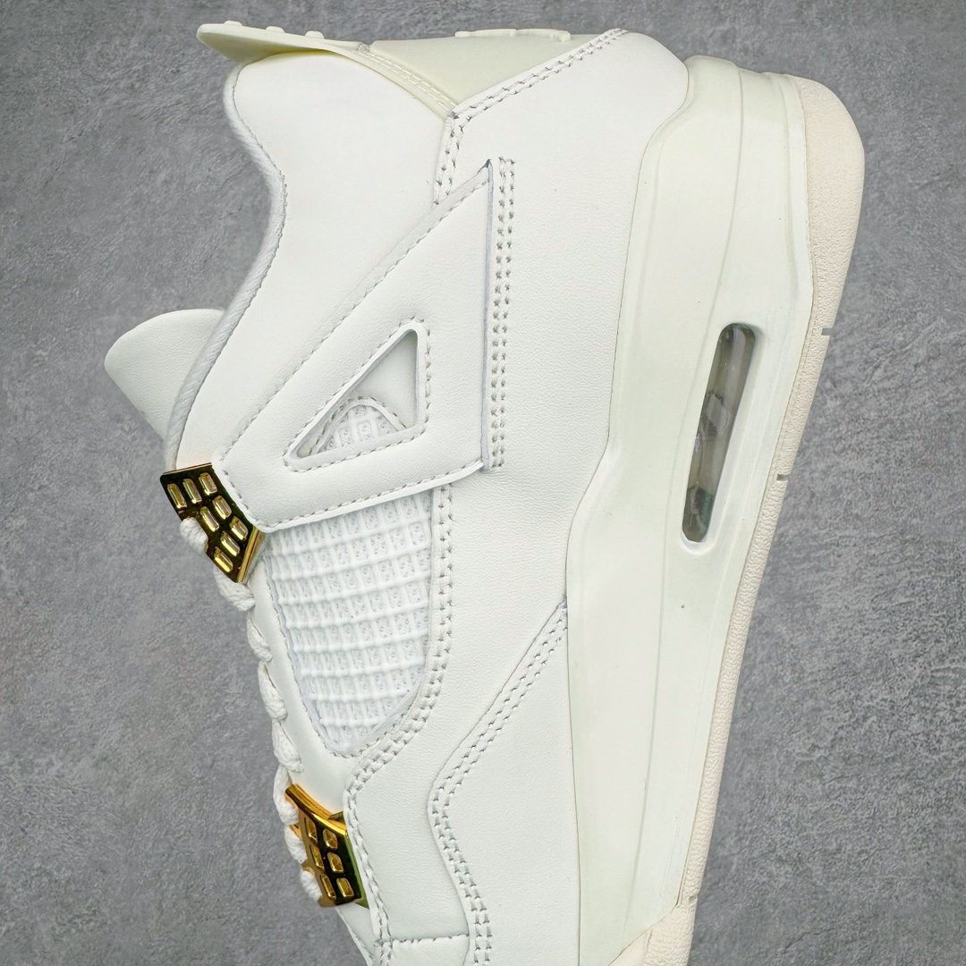 图片[7]-💰320 ＃K版纯原 Air Jordan AJ4 Retro 盐白金属扣 AQ9129-170 全新升级改良 原鞋原楦原纸板同源开发 完美呈现乔4的版型 内侧正确双色网格 还原细节 原厂皮料 正确气垫颜色 正确网格工艺 正确拉帮工艺 全鞋原装材料制作 原档案原模具打造 支持全方位与正品对比 尺码：40 40.5 41 42 42.5 43 44 44.5 45 46 47.5 编码：Aby3936090-运动鞋