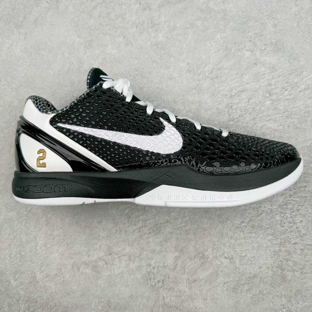 💰700 ＃H12纯原 NK Zoom KOBE 6 Protro 科比六代 黑白天使GiGi CW2190-002 完美复刻公司货 前掌超大Zoom Turbo气垫 后掌EVA缓震 真正的原汁原味 还原ZP脚感 全身鞋材卡料色独家定制 唯一正确喷漆工艺Swoosh 正确凹凸蛇鳞工艺 正确鞋面渐变效果 内全置真动飞态线 独立原厂模具 最大尺码达到48.5码 首批不拼图大几率过验 亲测已过 支持各种高强度实战 无需担心 上脚价 补货周期极长 脚宽建议买大半码 科比系列前掌偏窄 不影响二次销售 支持七天无理由退换 尺码：41 42 42.5 43 44 44.5 45 45.5 46 47.5 48.5 编码：by7936060-运动鞋