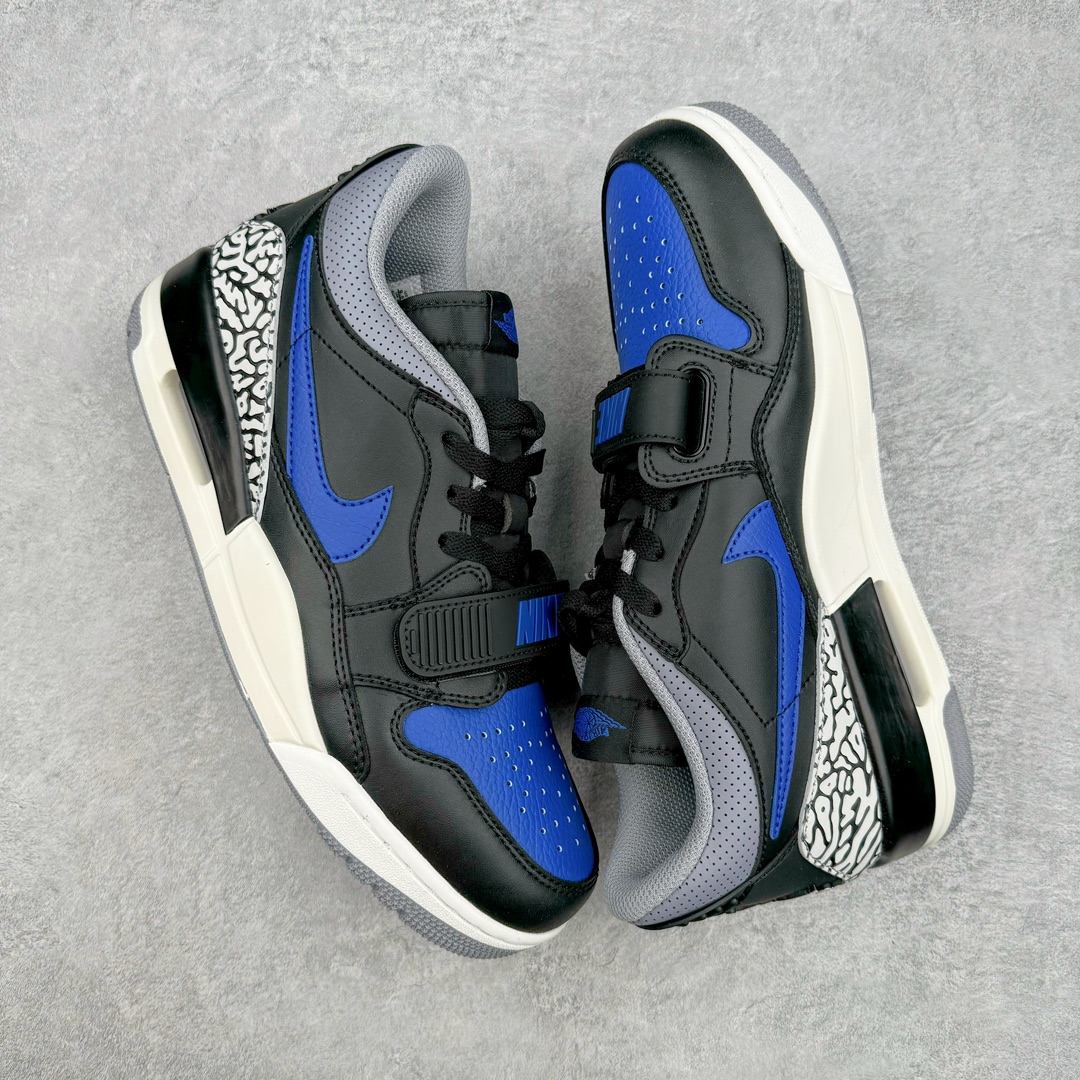 图片[3]-💰190 ＃PB Air Jordan Legacy AJ312 Low 低帮复古篮球鞋 皇家蓝 CD9054-041 市场最强独一档产物 全套原纸板楦头开发 原厂大底磨具加持立体防滑纹理 原档数据后跟TPU子母扣魔术贴 原装可视Air Sole气垫 原汁原味最完美的312代版型 唯一正确鞋头趴度弧度高度鞋身腰线 进口港宝加持 后跟自然饱满 全鞋荧光划线卡点 追求极致完美 每一双都是工艺品 多重QC质检 超越公司货的品控标准 实实在在的免检产品 鞋身采用了皮革材质打造 横跨鞋面的魔术贴十分吸睛 侧面的Swoosh Logo的一部分被鞋面遮挡了一部分 颇具玩味 魔术贴上标有NK标识 而鞋舌上是Jordan的经典红色飞翼Logo 后跟和鞋底均采用了AJ3的设计 后跟上同样也使用了经典的爆裂纹图案 SIZE：36 36.5 37.5 38 38.5 39 40 40.5 41 42 42.5 43 44 44.5 45 46 47.5 编码：by2936060-运动鞋