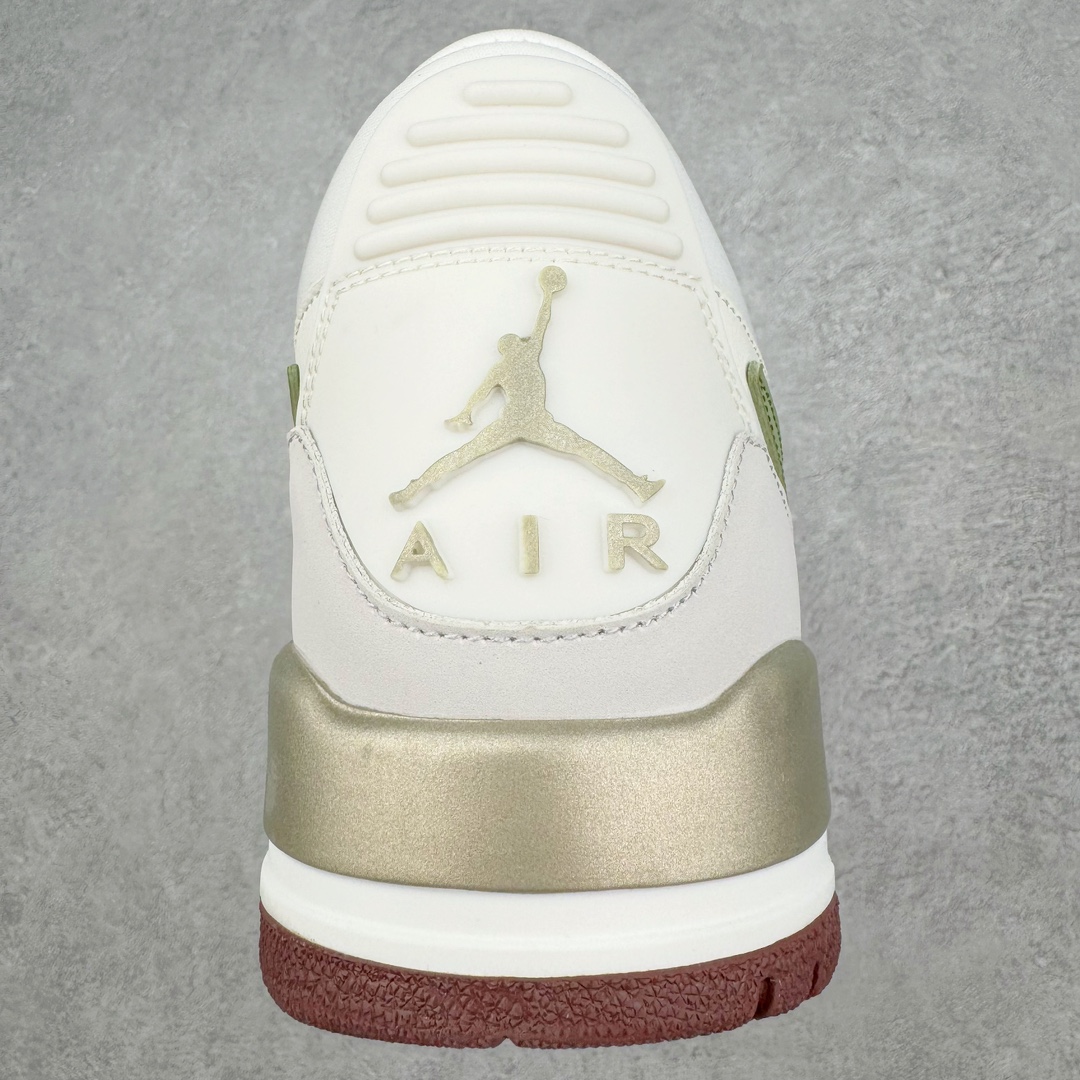 图片[8]-💰210 Air Jordan Legacy AJ312 低帮 CNY龙年限定白绿 FZ5047-131 鞋身采用了皮革材质打造 横跨鞋面的魔术贴十分吸睛 侧面的Swoosh Logo的一部分被鞋面遮挡了一部分 颇具玩味 魔术贴上标有NK标识 而鞋舌上是Jordan的经典飞翼Logo 后跟和鞋底均采用了Air Jordan 3 的设计 后跟上同样也使用了经典的爆裂纹图案 尺码：36 36.5 37.5 38 38.5 39 40 40.5 41 42 42.5 43 44 44.5 45 46 47.5 编码：Xby2936080-运动鞋