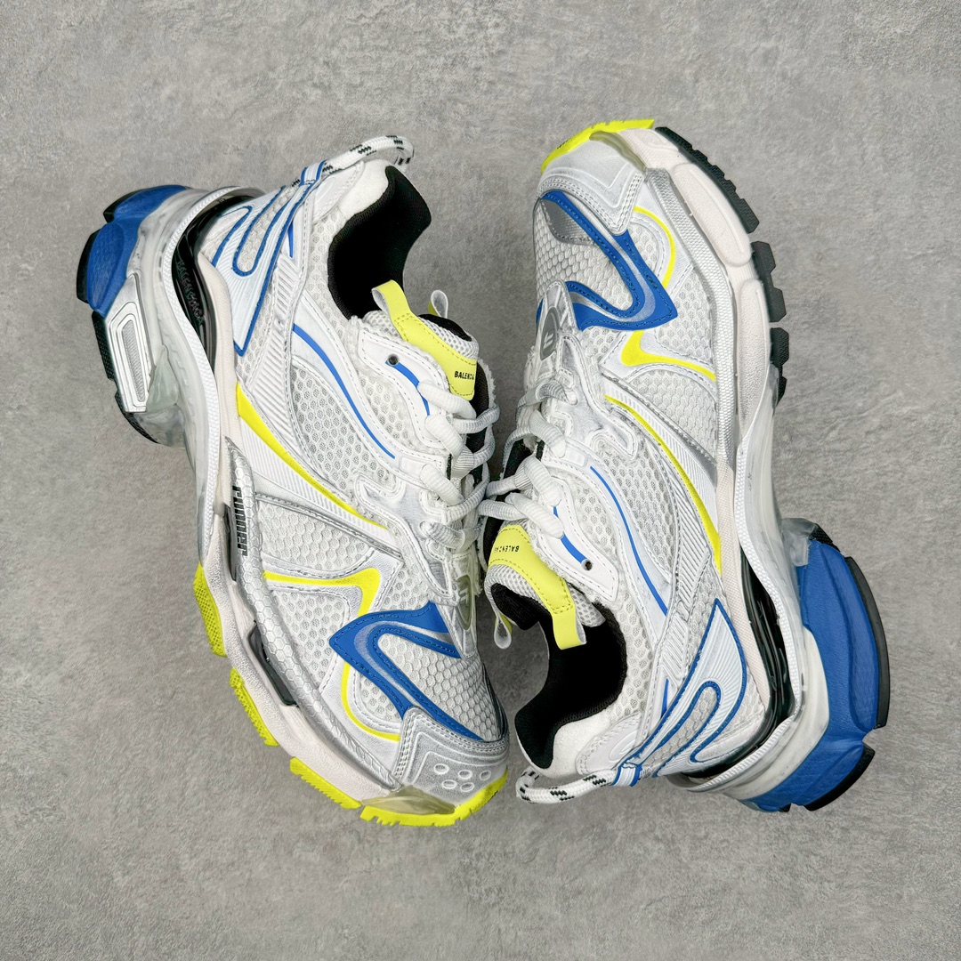 图片[3]-＃VG零售版 BALENCIAGA Runner Sneaker 巴黎世家七代慢跑系列低帮复古野跑潮流运动鞋老爹鞋 尼龙和网布材质 磨损效果 鞋头边缘印有尺码 背面浮印尺码 外侧印有跑者徽标 鞋舌刺绣 Balenciaga 品牌标识 鞋跟背面 Balenciaga品牌标识 材质采用65%聚氨酯、35%聚酯纤维 全新 Runner 鞋型轮廓借鉴于 2000 年初的复古线条 搭载大网眼面料制成鞋面基础，由粉色、白色尼龍与橡胶质地覆盖鞋面诠释线条感 当中透过几道手缝线与折损痕更是精准的掌握历经时间淬炼的破旧痕迹 延续其手法至鞋领、鞋跟、鞋带、中底等部分均饰有破损及脏污之貌 尤其是鞋领处与鞋带孔眼条更是采用不规则做旧技术将内容物泡棉随机露出 尺码：35 36 37 38 39 40 41 42 43 44 45 46-选品中心