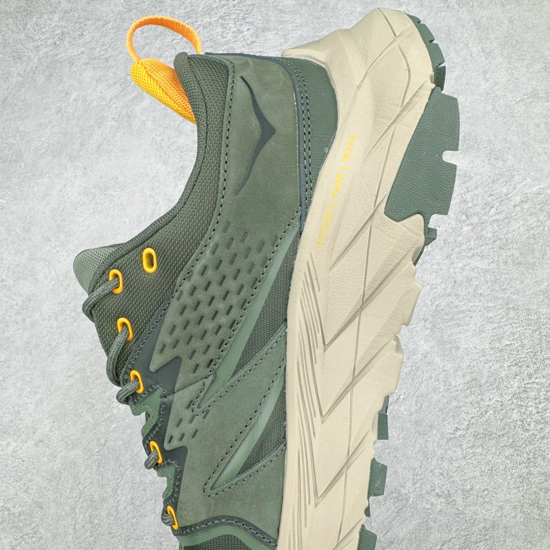 图片[7]-💰370 ＃X版纯原 Hoka M ANACAPA LOW GTX 低帮厚底锯齿坦克户外运动鞋 Vibram辽宁代工原装外底提供强大的防滑性能 5MM多向凸耳提供多种地形下的强劲抓地力 鞋面加入防水功能 汗气却可经由GORE-TEX薄膜上的微孔排出 皮革鞋面搭配耐磨 橡胶鞋头使鞋面具有良好的透气性 支撑性及保护性 上层缓冲EVA可为足底带来柔软舒适的缓冲感 底层橡胶化泡棉提供持久的缓震和支撑 尺码：36 36.5 37 38 38.5 39 40 40.5 41 42 42.5 43 44 44.5 45 46 编码：Xby4936040-运动鞋