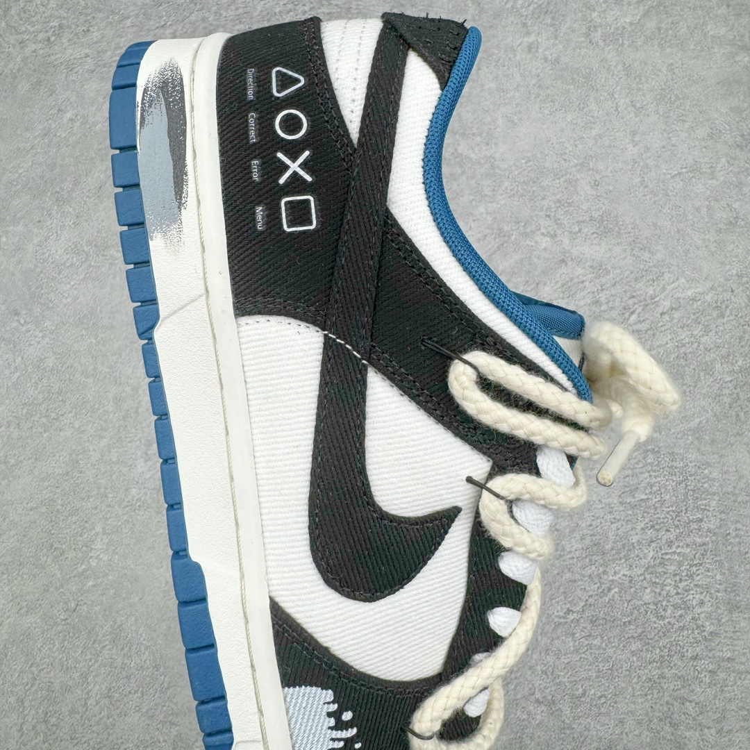 图片[6]-💰230 ＃YC纯原 NK Dunk Low 资深玩家刺子绣 黑白蓝 DV0834-101 定制系列天花板 无原鞋不开发 全系列得物原鞋一比一校对开发 配色持续更新中 终端对接 优势输出 全套原厂楦头原纸板数据档案倾力打造 原汁原味莞产 极致还原 圈内最强针车工艺 高端零售指定版 广东原厂配套原盒原标 鞋盒分三个尺码段 原厂冲刀 超高清洁度 全鞋零毛边皮料切割 采用原厂百宏鞋带以及原厂百宏织唛舌标 内标可供原厂几率过验 进口原装条纹中底布 四线拉帮白色点胶 原厂拉帮手法遵循公司 原厂电绣 极致还原 SIZE：35.5 36 36.5 37.5 38 38.5 39 40 40.5 41 42 42.5 43 44 44.5 45 46 47.5 编码：by3936000-运动鞋