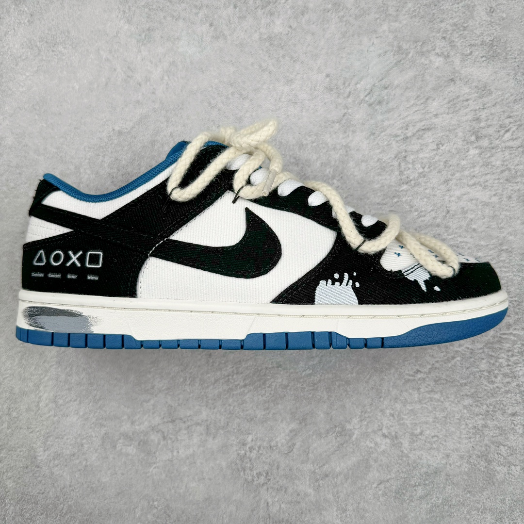 💰230 ＃YC纯原 NK Dunk Low 资深玩家刺子绣 黑白蓝 DV0834-101 定制系列天花板 无原鞋不开发 全系列得物原鞋一比一校对开发 配色持续更新中 终端对接 优势输出 全套原厂楦头原纸板数据档案倾力打造 原汁原味莞产 极致还原 圈内最强针车工艺 高端零售指定版 广东原厂配套原盒原标 鞋盒分三个尺码段 原厂冲刀 超高清洁度 全鞋零毛边皮料切割 采用原厂百宏鞋带以及原厂百宏织唛舌标 内标可供原厂几率过验 进口原装条纹中底布 四线拉帮白色点胶 原厂拉帮手法遵循公司 原厂电绣 极致还原 SIZE：35.5 36 36.5 37.5 38 38.5 39 40 40.5 41 42 42.5 43 44 44.5 45 46 47.5 编码：by3936000-运动鞋