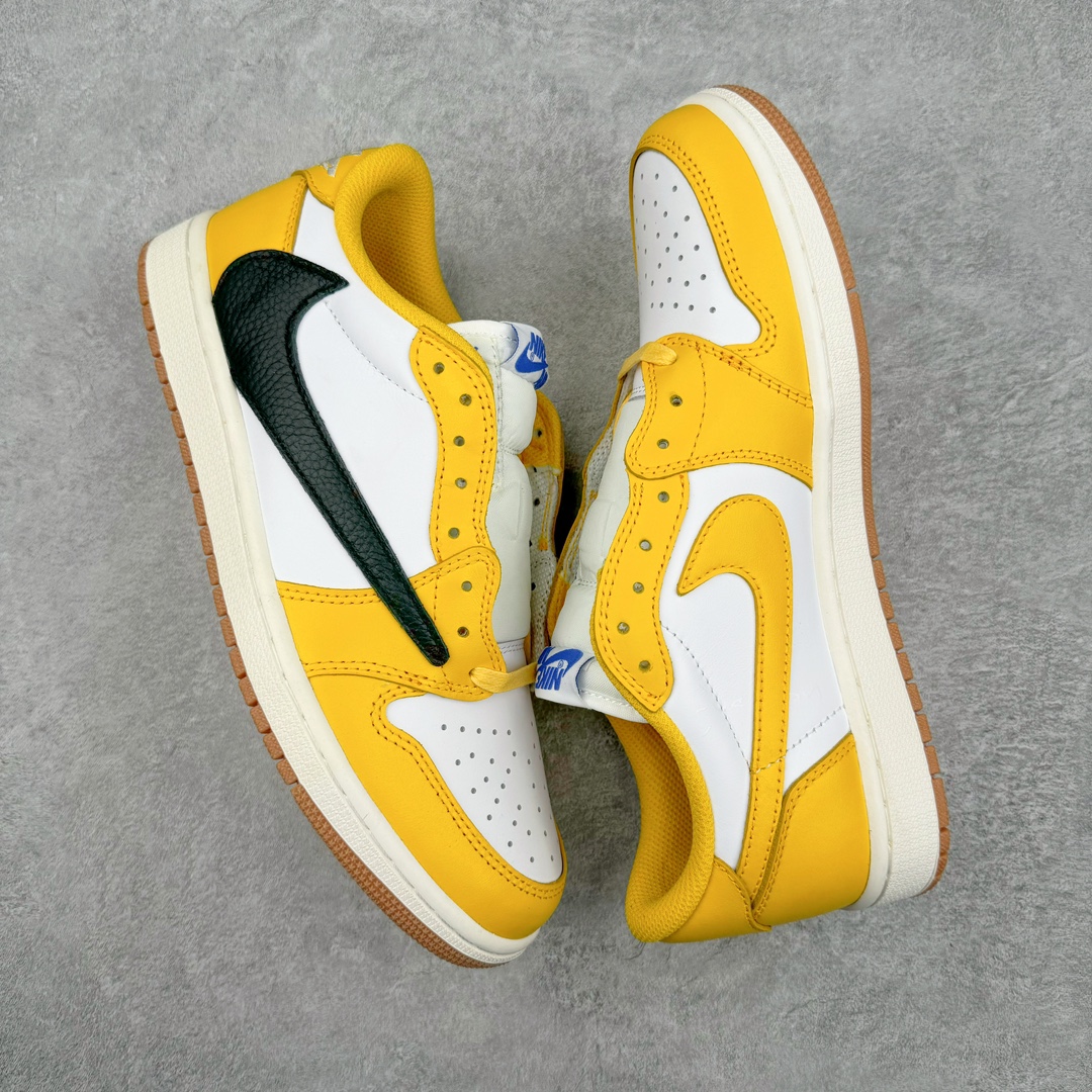 图片[3]-💰210 TS x Air Jordan AJ1 Low 倒钩低帮联名定制配色 白黄 DZ4137-700 原厂内置气垫魔块 A模大底 头层小牛皮 鞋舌AJ原厂专用牛津布+AJ专用反口珍珠布+原厂无杂质高弹内里海棉+特殊封边弹力鞋带 SIZE：36 36.5 37.5 38 38.5 39 40 40.5 41 42 42.5 43 44 44.5 45 46 47.5 编码：Cby2936080-运动鞋