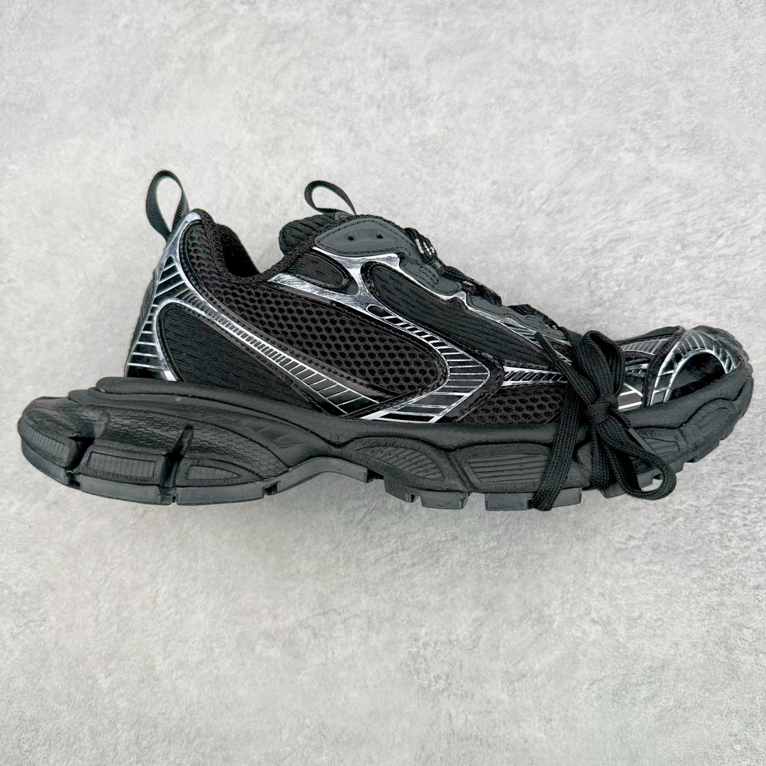 ＃OG纯原福利 BALENCIAGA 3XL Sneakers 巴黎世家十代网布系带低帮走秀复古老爹鞋 黑色闪钻 全套原纸板楦头开发 最原汁原味的灵魂版型 全鞋荧光划线卡点 胶水把控整洁度追求极致完美 每一双都是工艺品 多重QC质检 超越公司货的品控标准 实实在在的免检产品 原盒原配 正确字体电绣 粗细、位置、大小正确 侧边TPU 透气孔匹配意产原版 正确分离大底 TPU软底 原版一致大底LOGO 立体感十足 原厂皮料水洗做旧 采购原厂网纱 不含皮革 网布材料和聚氨酯 磨损效果 鞋头边缘和后帮 Balenciaga 徽标 鞋面和后跟凸印尺码 鞋舌 3XL 橡胶品牌标识和反光细节 鞋帮拉袢和鞋舌拉祥 配反光细节 备用鞋带在鞋履前侧 可在穿着前取下 便于不同造型搭配 偏大一码 尺码：35 36 37 38 39 40 41 42 43 44 45 46-选品中心