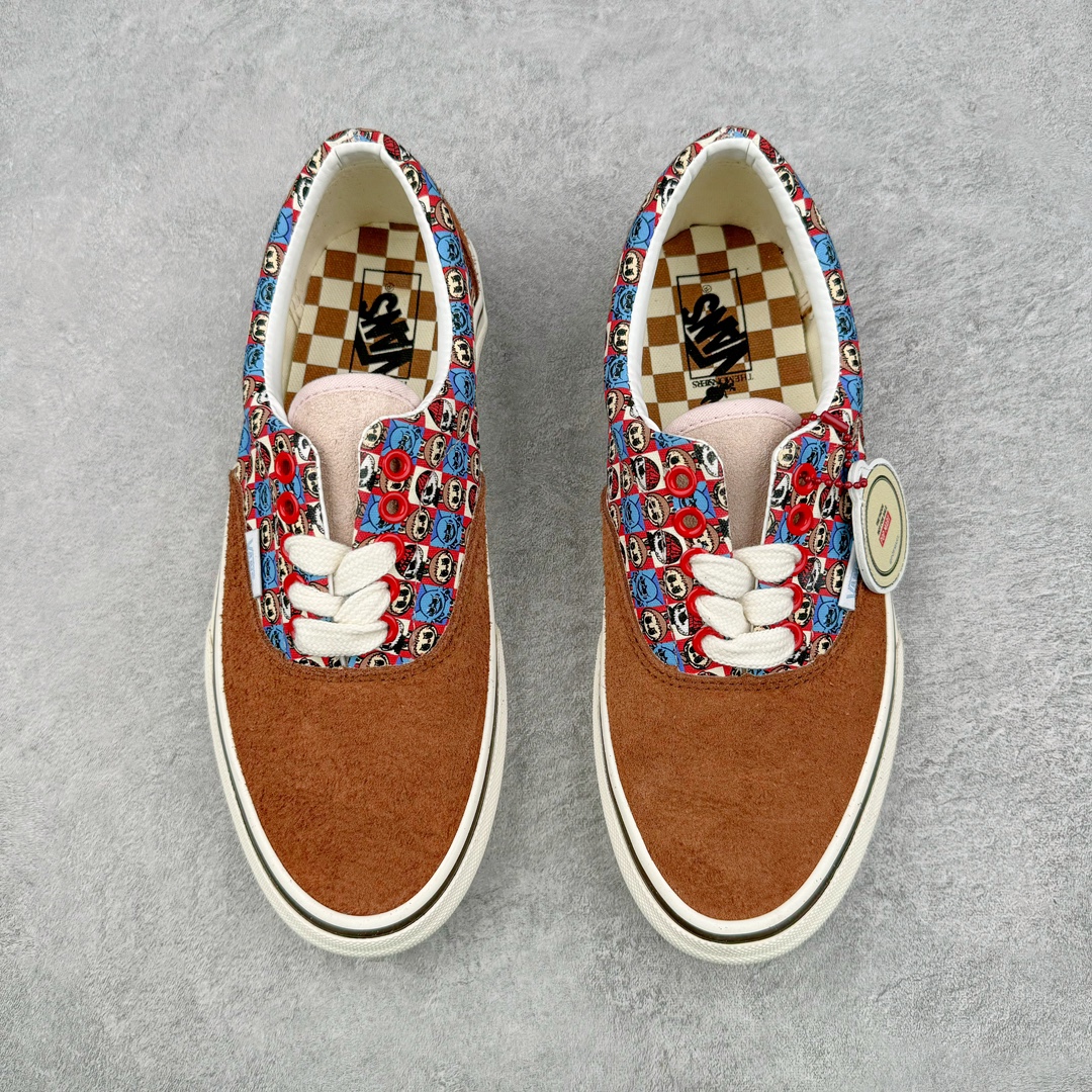 图片[2]-💰160 THE MONSTERS x Vans Eran美拉德棕LABUBU复古休闲板鞋 货号：0EWZDFO 尺码：35 36 36.5 37 38 38.5 39 40 40.5 41 42 42.5 43 44n工艺：硫化1:1（重量1:1、真标、原钢印、材质标、鞋型标、合格证）    编码：by2936030-运动鞋