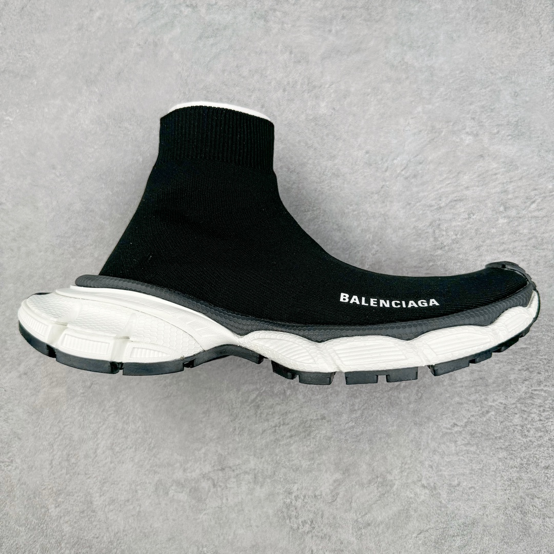 💰270 ＃VG零售版 BALENCIAGA 3XL 巴黎世家袜子鞋复古休闲运动鞋 系列推出探索时尚界对于原创与挪用的概念 以全新系列致敬传承与经典 以标志性Balenciaga廓形和抽象大底 碰撞出诙谐又和谐的新创意 原版一比一做法 鞋面高密度飞织 独家组合大底 正品全套包装 尺码：35-46 编码：by3936040-运动鞋