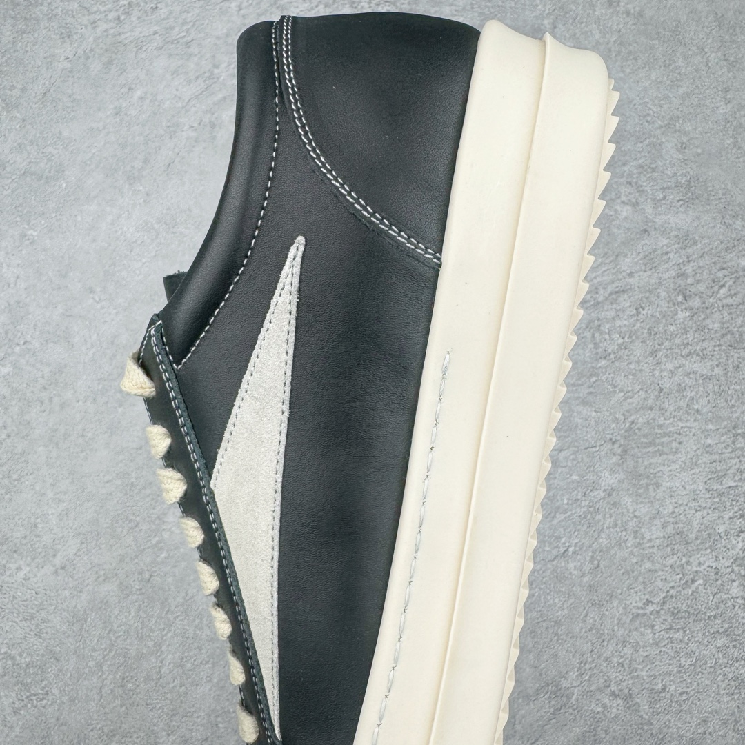 图片[7]-💰430 ＃BG纯原 Rick Owens FW23 LUXOR 瑞克·欧文斯低帮皮面时尚运动板鞋 ZP拆解原版1:1复模裁片纸格 力求做到0错位 这样才能达到和zp一致的鞋型味道 历时3月重新开模 采用进口cnc数控机床开发对版独家tpu奶香大底 区别于市场所有版本 zp同源全头层粒面小牛皮 达到和zp一致手感 原厂进口细纹布 万邦订购原厂高弹粉红色海绵 尺码：35 36 37 38 39 40 41 42 43 44 45 46 编码：by5936000-运动鞋