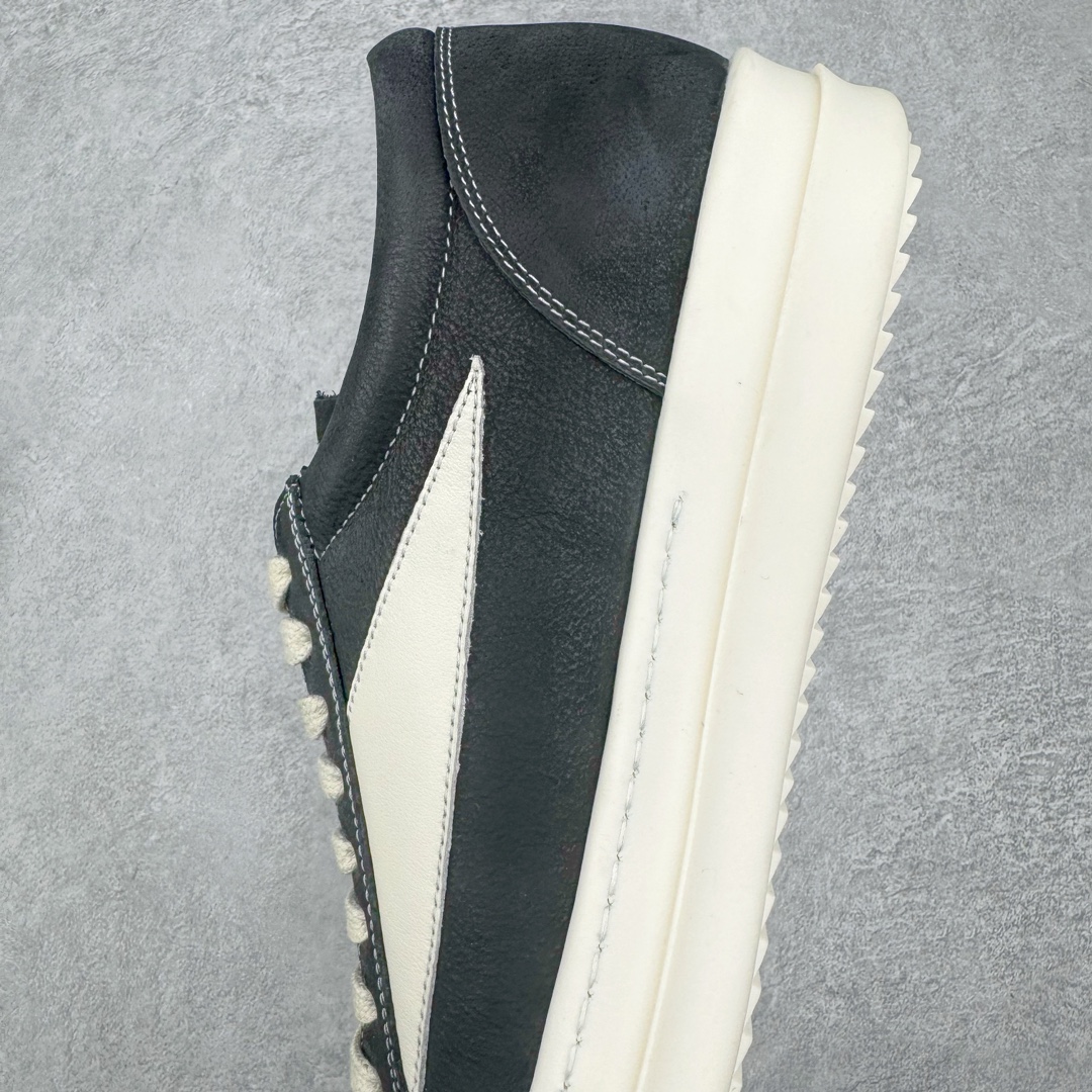 图片[7]-💰430 ＃BG纯原 Rick Owens FW23 LUXOR 瑞克·欧文斯低帮皮面时尚运动板鞋 ZP拆解原版1:1复模裁片纸格 力求做到0错位 这样才能达到和zp一致的鞋型味道 历时3月重新开模 采用进口cnc数控机床开发对版独家tpu奶香大底 区别于市场所有版本 zp同源全头层粒面小牛皮 达到和zp一致手感 原厂进口细纹布 万邦订购原厂高弹粉红色海绵 尺码：35 36 37 38 39 40 41 42 43 44 45 46 编码：by5936000-运动鞋