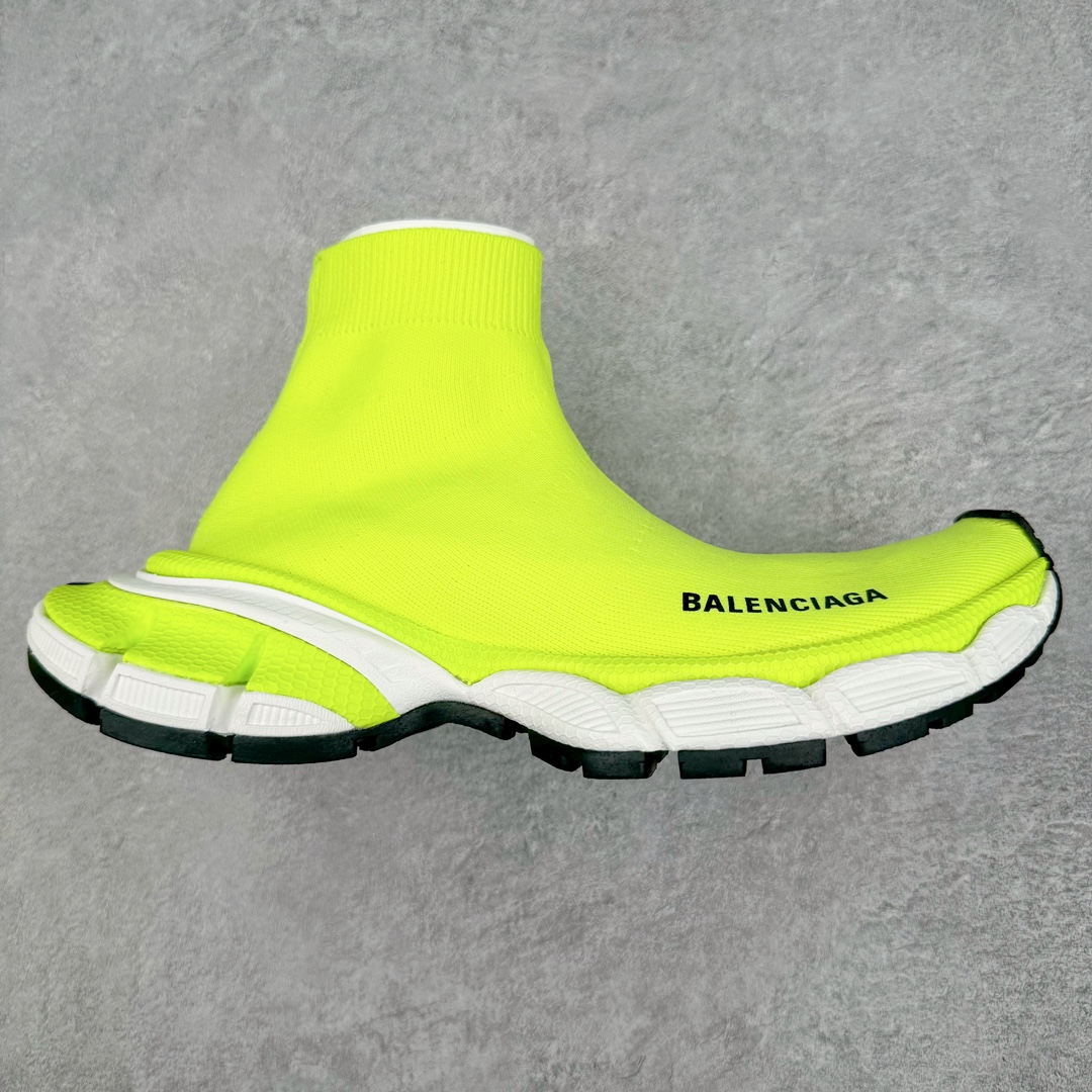 💰270 ＃VG零售版 BALENCIAGA 3XL 巴黎世家袜子鞋复古休闲运动鞋 系列推出探索时尚界对于原创与挪用的概念 以全新系列致敬传承与经典 以标志性Balenciaga廓形和抽象大底 碰撞出诙谐又和谐的新创意 原版一比一做法 鞋面高密度飞织 独家组合大底 正品全套包装 尺码：35-46 编码：by3936040-运动鞋