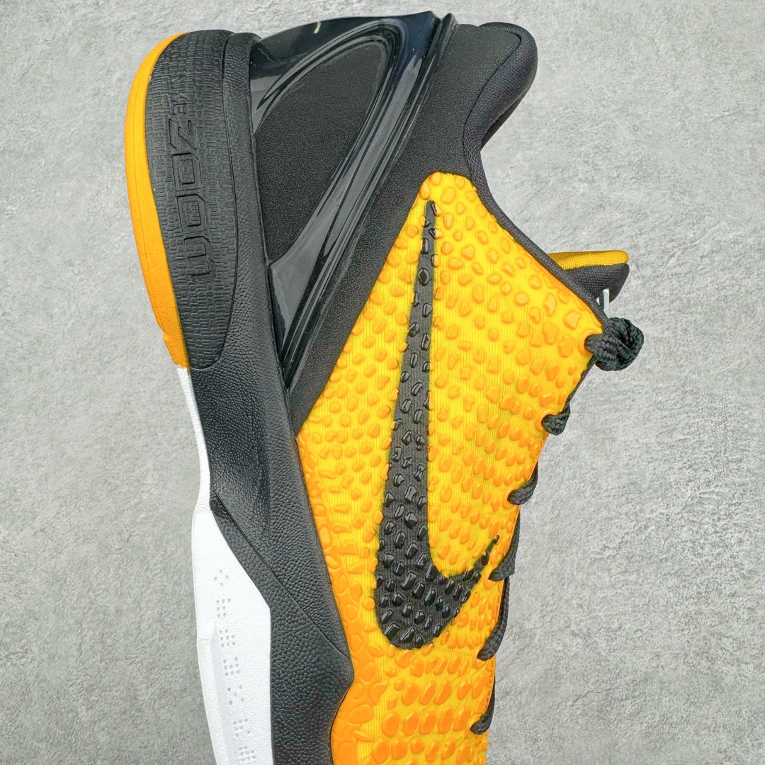 图片[6]-💰700 ＃H12纯原 NK Zoom KOBE 6 Protro 科比六代 黑黄 429659-700 完美复刻公司货 前掌超大Zoom Turbo气垫 后掌EVA缓震 真正的原汁原味 还原ZP脚感 全身鞋材卡料色独家定制 唯一正确喷漆工艺Swoosh 正确凹凸蛇鳞工艺 正确鞋面渐变效果 内全置真动飞态线 独立原厂模具 最大尺码达到48.5码 首批不拼图大几率过验 亲测已过 支持各种高强度实战 无需担心 上脚价 补货周期极长 脚宽建议买大半码 科比系列前掌偏窄 不影响二次销售 支持七天无理由退换 尺码：41 42 42.5 43 44 44.5 45 45.5 46 47.5 48.5 编码：by7936060-运动鞋