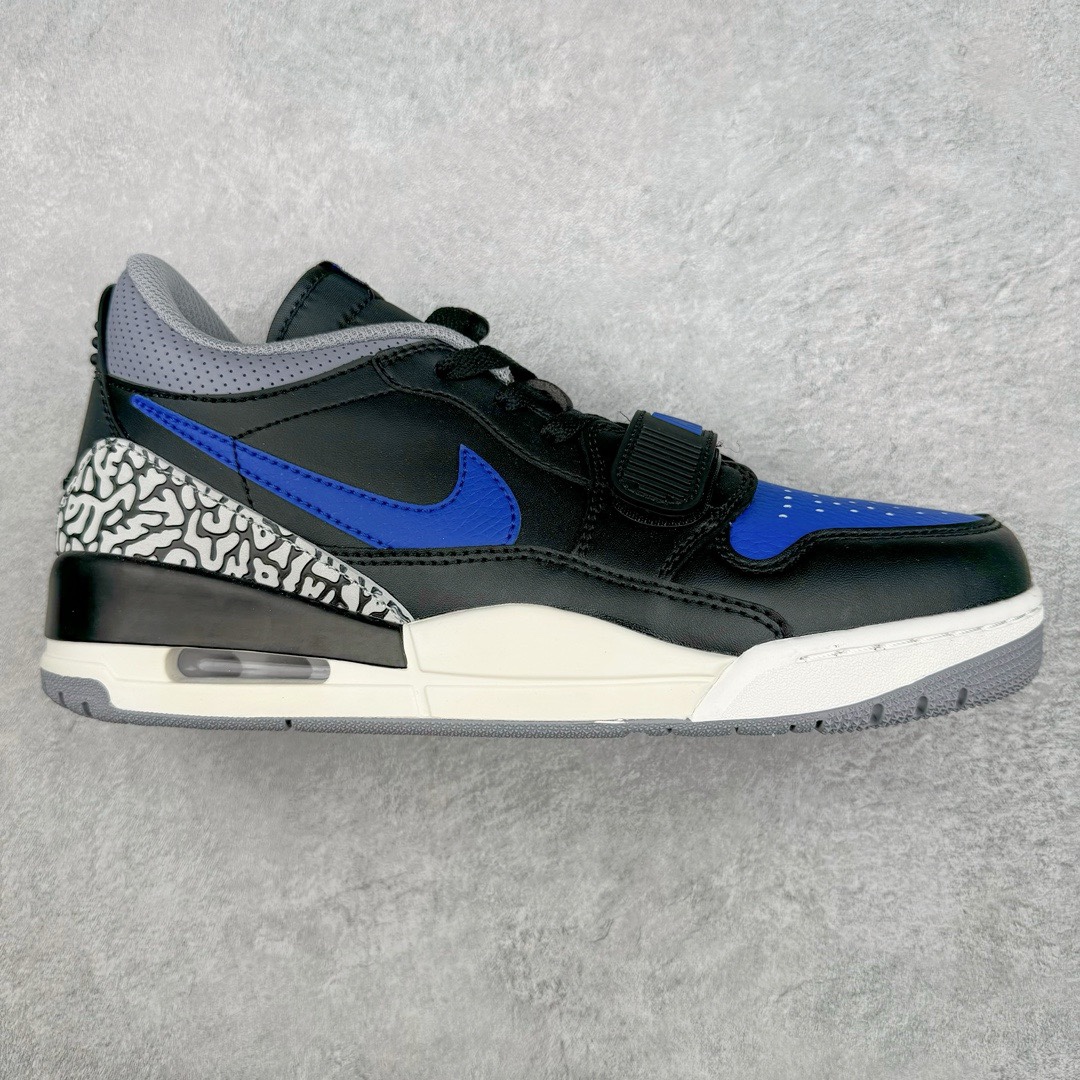 图片[2]-💰190 ＃PB Air Jordan Legacy AJ312 Low 低帮复古篮球鞋 市场最强独一档产物 全套原纸板楦头开发 原厂大底磨具加持立体防滑纹理 原档数据后跟TPU子母扣魔术贴 原装可视Air Sole气垫 原汁原味最完美的312代版型 唯一正确鞋头趴度弧度高度鞋身腰线 进口港宝加持 后跟自然饱满 全鞋荧光划线卡点 追求极致完美 每一双都是工艺品 多重QC质检 超越公司货的品控标准 实实在在的免检产品 鞋身采用了皮革材质打造 横跨鞋面的魔术贴十分吸睛 侧面的Swoosh Logo的一部分被鞋面遮挡了一部分 颇具玩味 魔术贴上标有NK标识 而鞋舌上是Jordan的经典红色飞翼Logo 后跟和鞋底均采用了AJ3的设计 后跟上同样也使用了经典的爆裂纹图案 SIZE：36 36.5 37.5 38 38.5 39 40 40.5 41 42 42.5 43 44 44.5 45 46 47.5 编码：by2936060-运动鞋