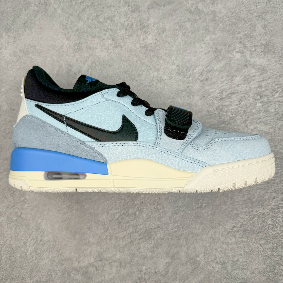 图片[5]-＃PB版 福利特价 Air Jordan Legacy AJ312 Low 低帮复古篮球鞋 市场最强独一档产物 全套原纸板楦头开发 原厂大底磨具加持立体防滑纹理 原档数据后跟TPU子母扣魔术贴 原装可视Air Sole气垫 原汁原味最完美的312代版型 唯一正确鞋头趴度弧度高度鞋身腰线 进口港宝加持 后跟自然饱满 全鞋荧光划线卡点 追求极致完美 每一双都是工艺品 多重QC质检 超越公司货的品控标准 实实在在的免检产品 鞋身采用了皮革材质打造 横跨鞋面的魔术贴十分吸睛 侧面的Swoosh Logo的一部分被鞋面遮挡了一部分 颇具玩味 魔术贴上标有NK标识 而鞋舌上是Jordan的经典红色飞翼Logo 后跟和鞋底均采用了AJ3的设计 后跟上同样也使用了经典的爆裂纹图案 尺码：36 36.5 37.5 38 38.5 39 40 40.5 41 42 42.5 43 44 44.5 45 46 47.5-选品中心