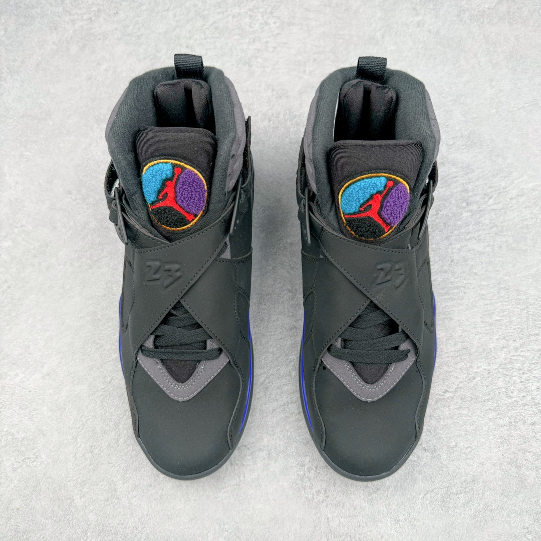 图片[2]-💰420 ＃NC版 Air Jordan AJ8 高帮复古篮球鞋 外贸订单 全明星黑紫 305381-025 全套原纸板楦头开发 确保原汁原味 完美呈现五代版型 定制优质皮料 完美鞋型匹配公司货 正确TPU鞋舌锁扣 最新原厂底模 大底卡色咬花完美 鞋柜必备鞋款 终端现货供应 尺码：40 40.5 41 42 42.5 43 44 44.5 45 46 47.5 编码：by4936090-运动鞋