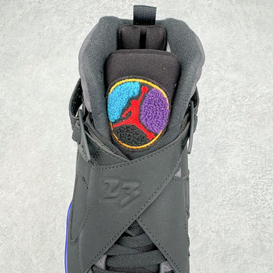 图片[5]-💰420 ＃NC版 Air Jordan AJ8 高帮复古篮球鞋 外贸订单 全明星黑紫 305381-025 全套原纸板楦头开发 确保原汁原味 完美呈现五代版型 定制优质皮料 完美鞋型匹配公司货 正确TPU鞋舌锁扣 最新原厂底模 大底卡色咬花完美 鞋柜必备鞋款 终端现货供应 尺码：40 40.5 41 42 42.5 43 44 44.5 45 46 47.5 编码：by4936090-运动鞋