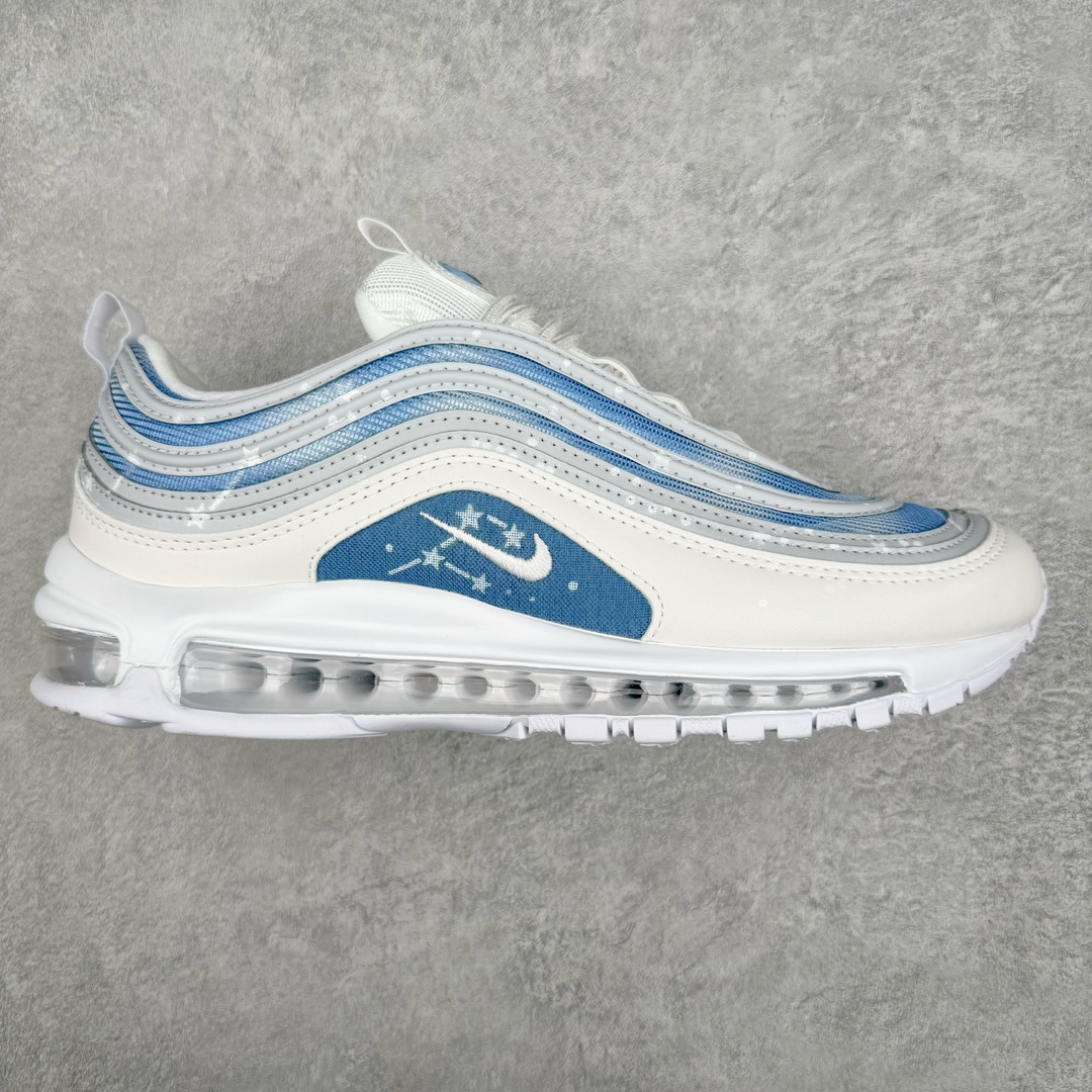 💰220 NK Air Max 97 OG 星辰大海 蓝白渐变 921826-101 原装批次子弹 拆解原鞋开发 打造全市场最强版本子弹 这里只对比原鞋原厂TPU反光材料 市场首家原模原气垫 拒绝套用公底原档案Swoosh电绣 卡色匹配原版 SIZE：36 36.5 37.5 38 38.5 39 40 40.5 41 42 42.5 43 44 44.5 45 编码：Mby2936090-运动鞋