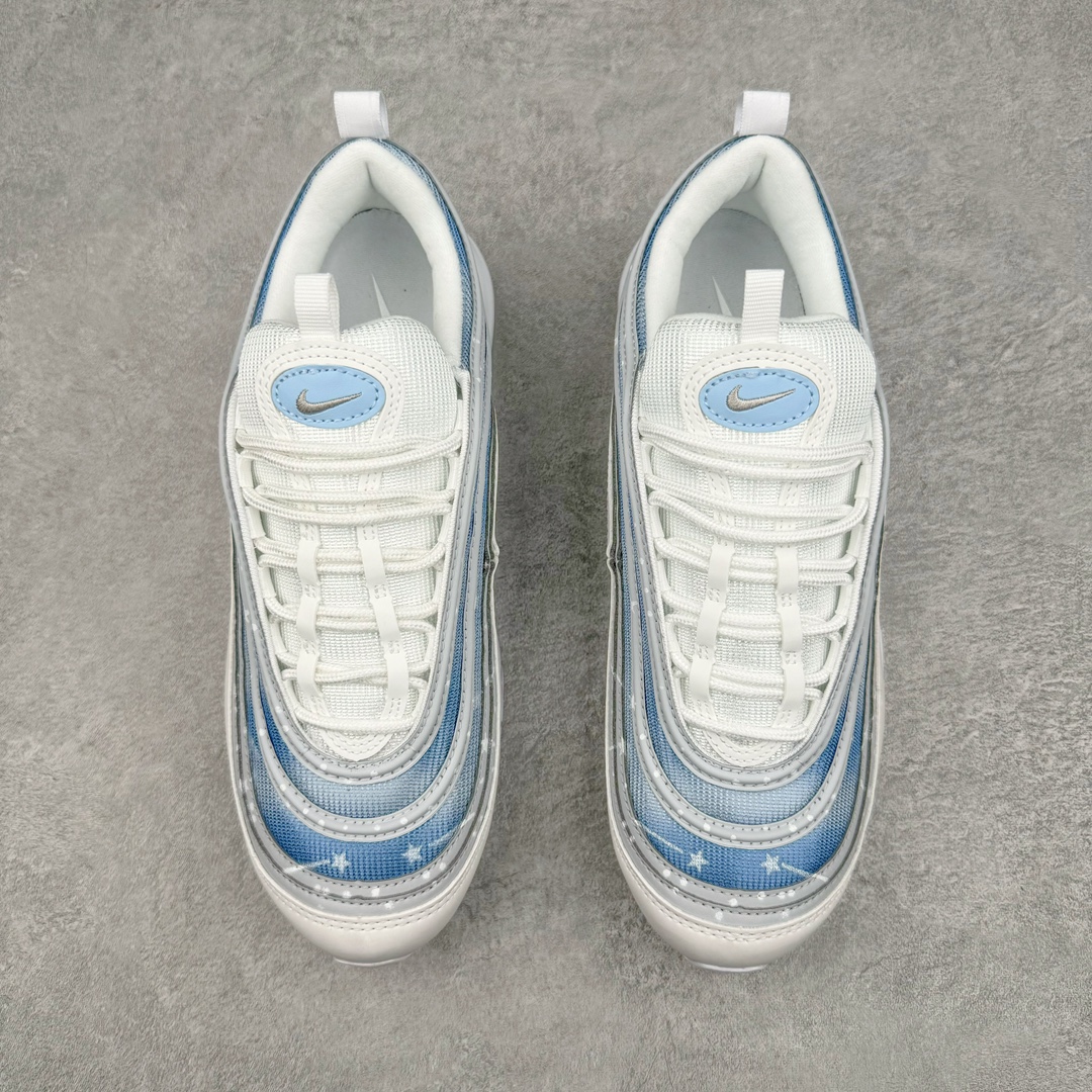 图片[2]-💰220 NK Air Max 97 OG 星辰大海 蓝白渐变 921826-101 原装批次子弹 拆解原鞋开发 打造全市场最强版本子弹 这里只对比原鞋原厂TPU反光材料 市场首家原模原气垫 拒绝套用公底原档案Swoosh电绣 卡色匹配原版 SIZE：36 36.5 37.5 38 38.5 39 40 40.5 41 42 42.5 43 44 44.5 45 编码：Mby2936090-运动鞋