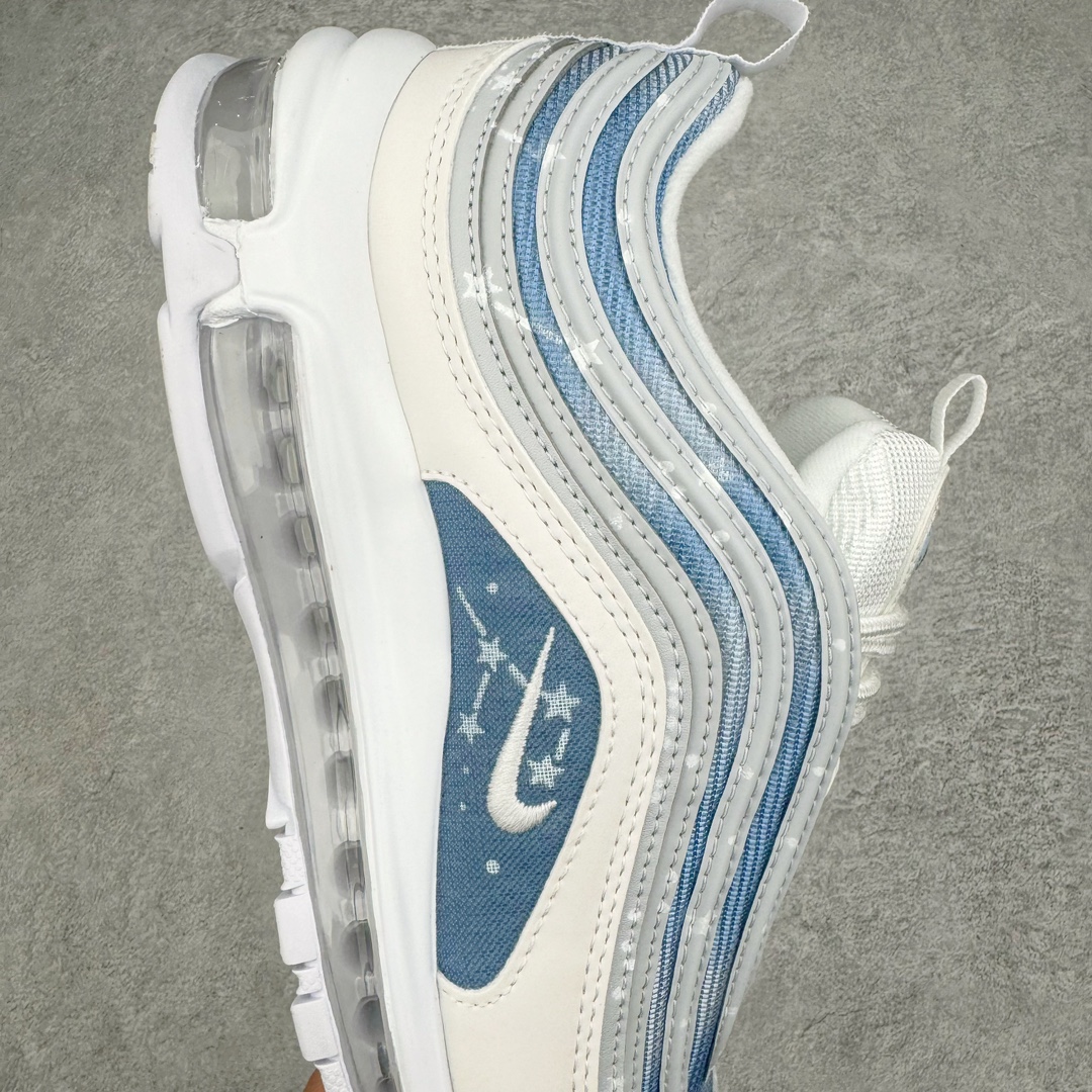 图片[6]-💰220 NK Air Max 97 OG 星辰大海 蓝白渐变 921826-101 原装批次子弹 拆解原鞋开发 打造全市场最强版本子弹 这里只对比原鞋原厂TPU反光材料 市场首家原模原气垫 拒绝套用公底原档案Swoosh电绣 卡色匹配原版 SIZE：36 36.5 37.5 38 38.5 39 40 40.5 41 42 42.5 43 44 44.5 45 编码：Mby2936090-运动鞋