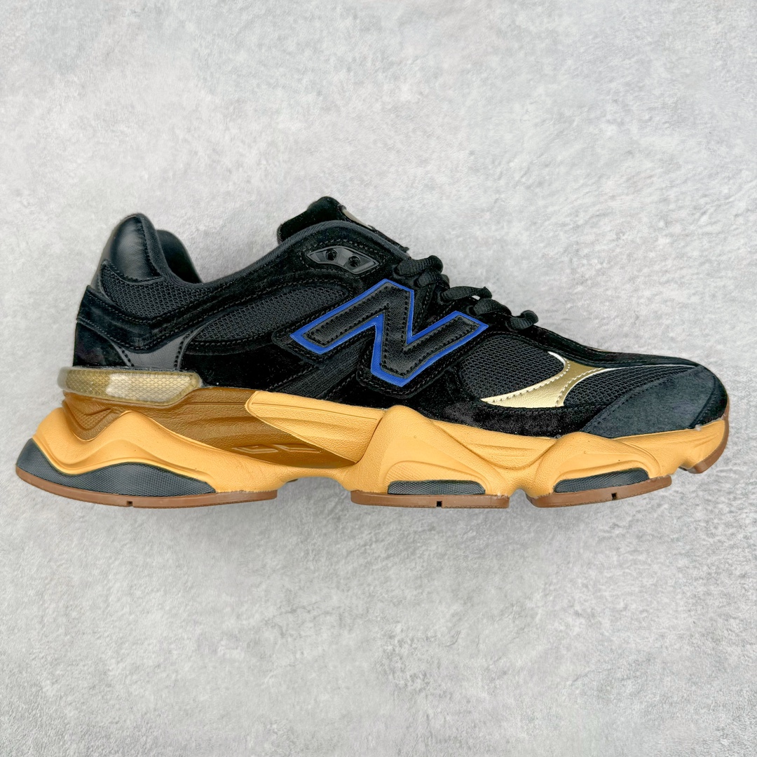 💰210 New Balance NB9060 复古运动鞋 新百伦又带来了新鞋型 并且是与芝加哥街头品牌 Joe Freshgoods 的联名款 鞋身主体采用了类似 990 系列的设计风格 与传统复古慢跑鞋区别不大 最大的变化就是鞋底部分 在传统设计的中底外层 增加了多个分区的模块 圆润的线条设计与我们熟悉的 New Balance 风格截然不同 但与同样充满弧形线条的鞋面搭配 看起来毫无违和感 尺码：36-45 编码：Fby2936080-运动鞋