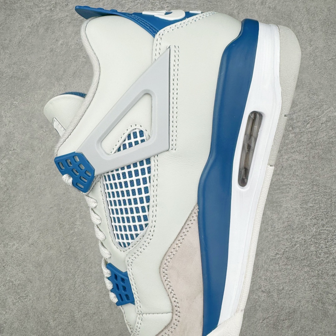 图片[7]-💰320 ＃K版纯原 Air Jordan AJ4 Retro \”Military Blue\” 白蓝2024 FV5029-141 全新升级改良 原鞋原楦原纸板同源开发 完美呈现乔4的版型 内侧正确双色网格 还原细节 原厂皮料 正确气垫颜色 正确网格工艺 正确拉帮工艺 全鞋原装材料制作 原档案原模具打造 支持全方位与正品对比 尺码：40 40.5 41 42 42.5 43 44 44.5 45 46 47.5 编码：Aby3936090-运动鞋