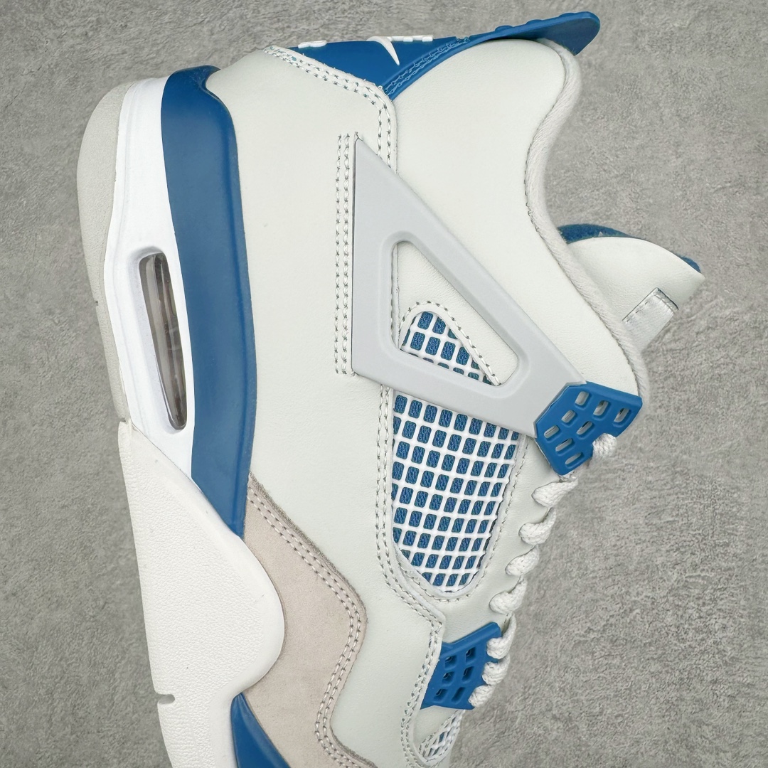 图片[6]-💰320 ＃K版纯原 Air Jordan AJ4 Retro \”Military Blue\” 白蓝2024 FV5029-141 全新升级改良 原鞋原楦原纸板同源开发 完美呈现乔4的版型 内侧正确双色网格 还原细节 原厂皮料 正确气垫颜色 正确网格工艺 正确拉帮工艺 全鞋原装材料制作 原档案原模具打造 支持全方位与正品对比 尺码：40 40.5 41 42 42.5 43 44 44.5 45 46 47.5 编码：Aby3936090-运动鞋