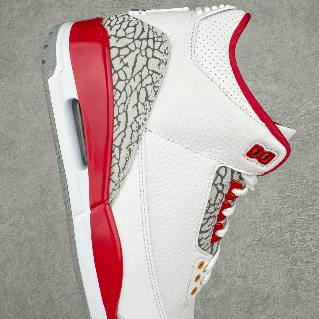 图片[6]-💰320 ＃K版纯原 Air Jordan AJ3 Retro 白酒红 红雀配色 CT8532-126 原楦原纸板开发 确保原汁原味 原厂皮料质感色泽绝无偏差 完美中底拉帮 原厂中底钢印  原档案大底 如假白送 大底纹路 气垫通透度PU的回弹性均百分百还原 原厂电绣鞋舌飞人刺绣针数立体讲究精细欢迎对比正品原鞋 SIZE：40 40.5 41 42 42.5 43 44 44.5 45 46 47.5 编码：by3936090-运动鞋