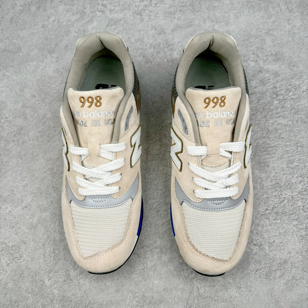 图片[2]-＃K版纯原 New Balance M998 Made in USA NB新百伦高端美产血统系列经典复古休闲运动慢跑鞋 NB998 诞生于 1993 年，作为第一双使用 ABZORB 缓冲材料的鞋款，一经发售就受到大量消费者的热烈追捧，如今已经成为了历久不衰的经典代表鞋款之一。原楦原数据开发版型 以优质面料制成鞋面结构。鞋面采用经典网眼布材质，辅以绒面革覆盖，带来更加清爽舒适的穿着体验。鞋舌上标记的 \\\”998\\\” 字样增强鞋款辨识度的同时，为鞋款注入更多动人细节。鞋款采用 ABZORB 缓冲材料的中底，通过缓冲和压缩阻力相结合来吸收冲击，稳定性高，不易打滑，助你畅享舒适有型的运动体验。采用猪巴革组合网织鞋面材质 后跟嵌入TPU装饰条稳固 升级原装5层独立私模 尺码：36 36.5 37 38 39.5 40 40.5 41.5 42 42.5 43 44 44.5 45-选品中心