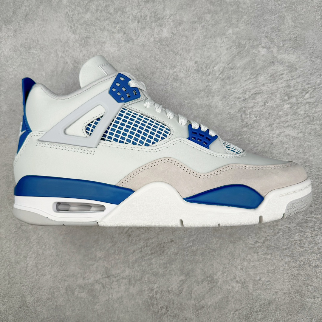 💰450 ＃M纯原 Air Jordan AJ4 Retro \”Military Blue\” 白蓝2024 FV5029-141 耗时多个月巨作 重金购买原楦原纸板 确保原汁原味 完美呈现四代版型 原厂织唛标 市面唯一采用原装皮料 正确网格工艺 全方位一致匹配官方细节 尺码：40 40.5 41 42 42.5 43 44 44.5 45 46 47.5 48.5 编码：by5936020-运动鞋