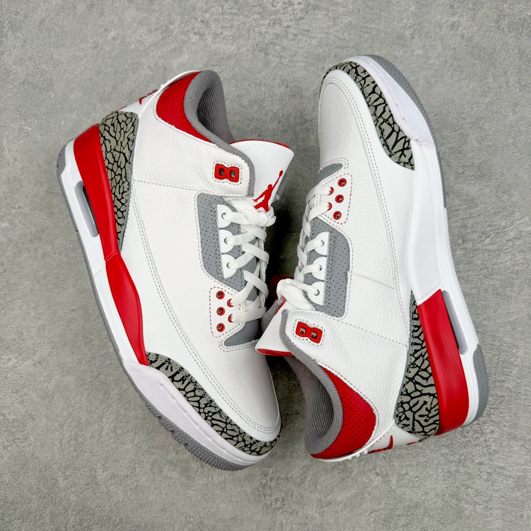 图片[3]-💰320 ＃K版纯原 Air Jordan AJ3 Retro 白红 DN3707-160 原楦原纸板开发 确保原汁原味 原厂皮料质感色泽绝无偏差 完美中底拉帮 原厂中底钢印  原档案大底 如假白送 大底纹路 气垫通透度PU的回弹性均百分百还原 原厂电绣鞋舌飞人刺绣针数立体讲究精细欢迎对比正品原鞋 SIZE：40 40.5 41 42 42.5 43 44 44.5 45 46 47.5 编码：by3936090-运动鞋