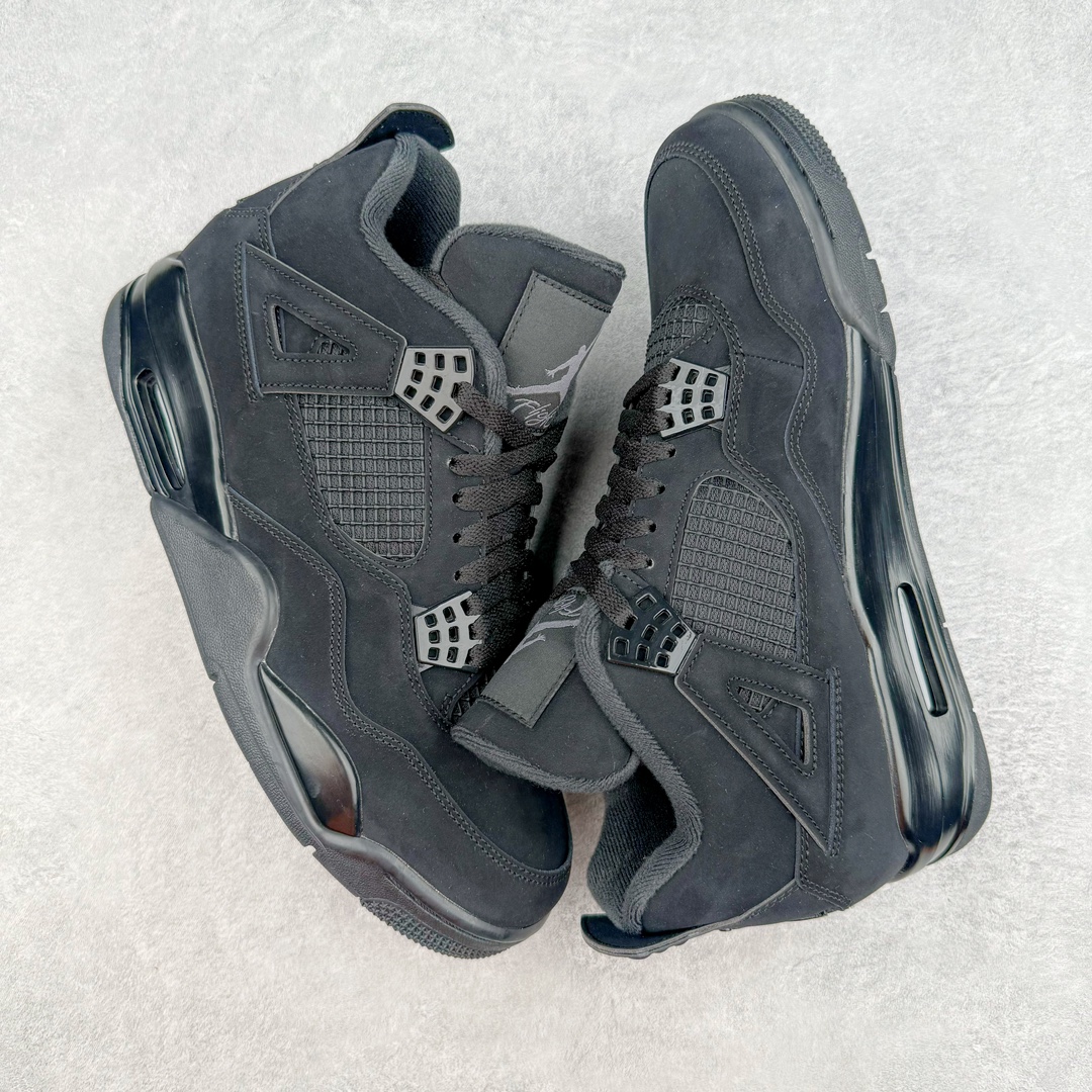 图片[3]-零售💰470 ＃lw纯原 Air Jordan AJ4 \”black Cat\” 黑猫 CU1110-010 第一梯队最新批次 细节多次校对改良 接近完美 细节达到可过鉴定标准 耗时半年巨作 全套原纸板楦头开发 原厂特供皮料加持 确保原汁原味 完美呈现四代版型 一比一鞋头弧度高度鞋身弧度 数据细节工艺流程均保持原鞋一致 原厂TPU网格鞋带扣 正确内里网布 菱角分明不变形无多余毛边 柔软性质感一致于原鞋 原厂织唛标 原厂飞人电绣工艺 尾指中部跳三针 独家绑鞋带手法 印刷中底布 四线拉帮 米色美纹纸贴合固定 进口港宝加持 后跟自然饱满 全鞋荧光划线卡点 追求极致完美 每一双都是工艺品 多重QC质检 超越公司货的品控标准 实实在在的免检产品 尺码：40 40.5 41 42 42.5 43 44 44.5 45 46 47.5 48.5 编码：by4936070-运动鞋