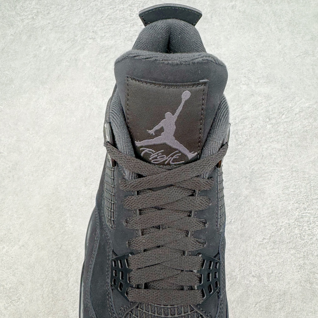 图片[5]-零售💰470 ＃lw纯原 Air Jordan AJ4 \”black Cat\” 黑猫 CU1110-010 第一梯队最新批次 细节多次校对改良 接近完美 细节达到可过鉴定标准 耗时半年巨作 全套原纸板楦头开发 原厂特供皮料加持 确保原汁原味 完美呈现四代版型 一比一鞋头弧度高度鞋身弧度 数据细节工艺流程均保持原鞋一致 原厂TPU网格鞋带扣 正确内里网布 菱角分明不变形无多余毛边 柔软性质感一致于原鞋 原厂织唛标 原厂飞人电绣工艺 尾指中部跳三针 独家绑鞋带手法 印刷中底布 四线拉帮 米色美纹纸贴合固定 进口港宝加持 后跟自然饱满 全鞋荧光划线卡点 追求极致完美 每一双都是工艺品 多重QC质检 超越公司货的品控标准 实实在在的免检产品 尺码：40 40.5 41 42 42.5 43 44 44.5 45 46 47.5 48.5 编码：by4936070-运动鞋