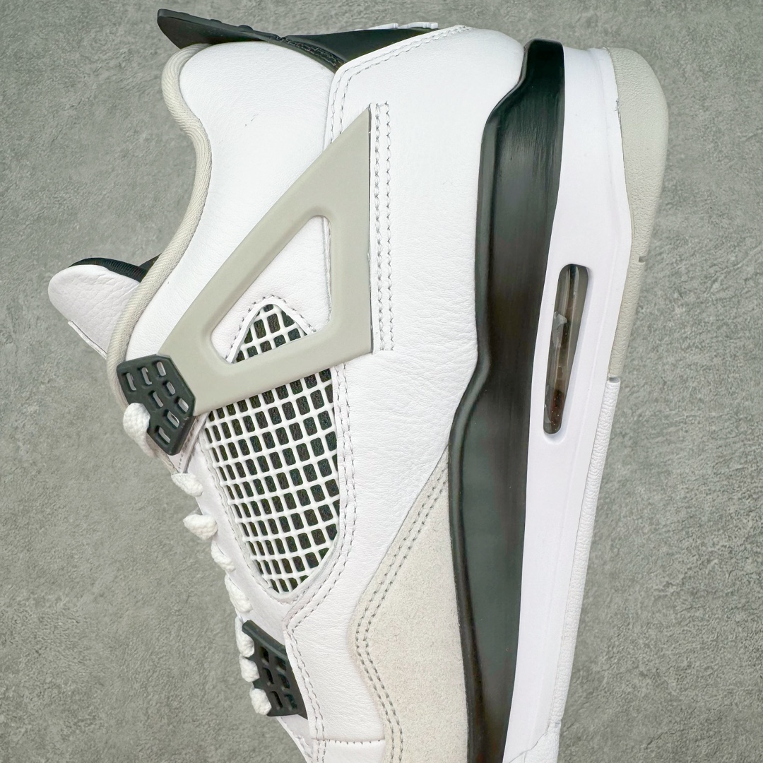 图片[7]-零售💰470 ＃lw纯原 Air Jordan AJ4 Retro 小白水泥 DH6927-111 第一梯队最新批次 细节多次校对改良 接近完美 细节达到可过鉴定标准 耗时半年巨作 全套原纸板楦头开发 原厂特供皮料加持 确保原汁原味 完美呈现四代版型 一比一鞋头弧度高度鞋身弧度 数据细节工艺流程均保持原鞋一致 原厂TPU网格鞋带扣 正确内里网布 菱角分明不变形无多余毛边 柔软性质感一致于原鞋 原厂织唛标 原厂飞人电绣工艺 尾指中部跳三针 独家绑鞋带手法 印刷中底布 四线拉帮 米色美纹纸贴合固定 进口港宝加持 后跟自然饱满 全鞋荧光划线卡点 追求极致完美 每一双都是工艺品 多重QC质检 超越公司货的品控标准 实实在在的免检产品 尺码：40 40.5 41 42 42.5 43 44 44.5 45 46 47.5 48.5 编码：by4936070-运动鞋