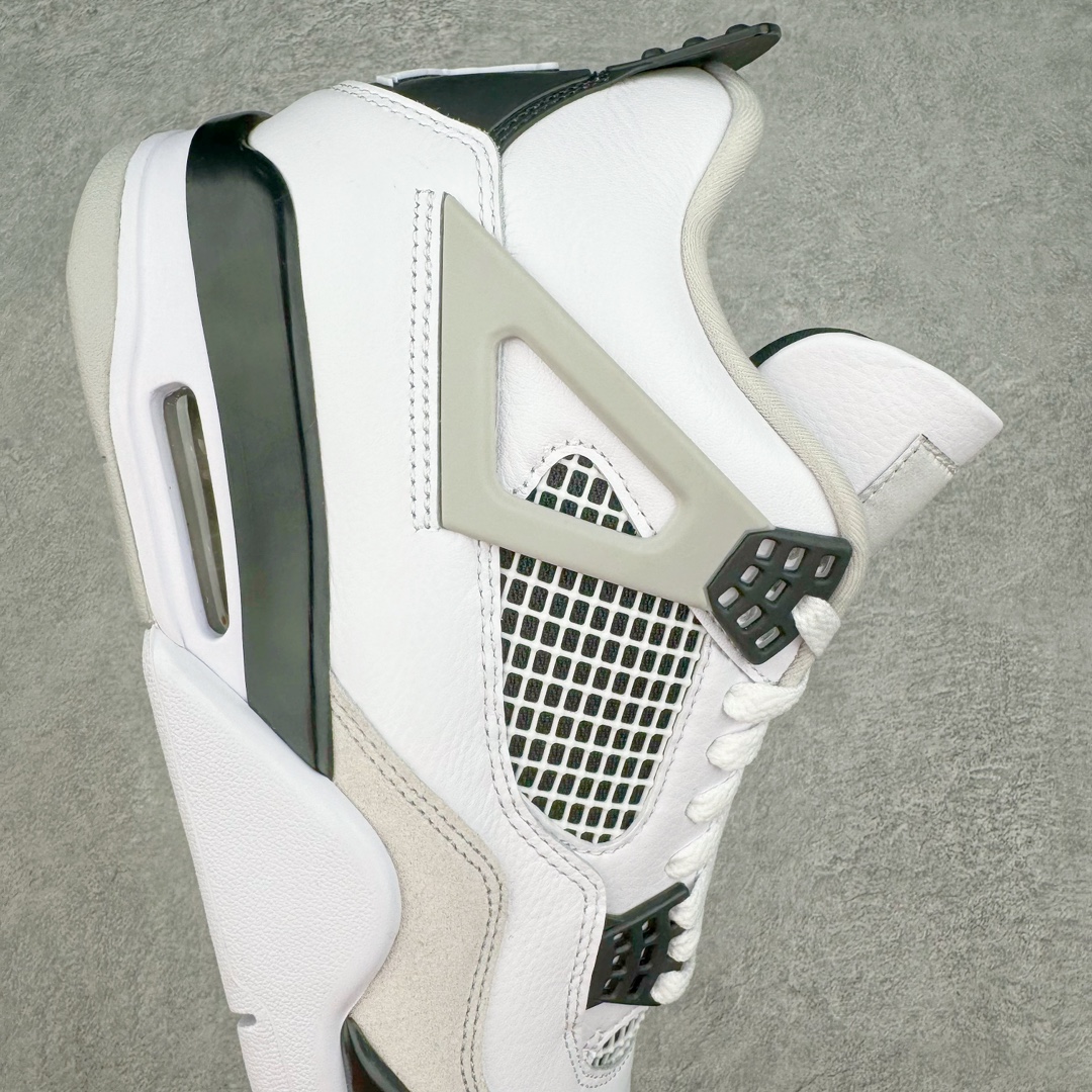 图片[6]-零售💰470 ＃lw纯原 Air Jordan AJ4 Retro 小白水泥 DH6927-111 第一梯队最新批次 细节多次校对改良 接近完美 细节达到可过鉴定标准 耗时半年巨作 全套原纸板楦头开发 原厂特供皮料加持 确保原汁原味 完美呈现四代版型 一比一鞋头弧度高度鞋身弧度 数据细节工艺流程均保持原鞋一致 原厂TPU网格鞋带扣 正确内里网布 菱角分明不变形无多余毛边 柔软性质感一致于原鞋 原厂织唛标 原厂飞人电绣工艺 尾指中部跳三针 独家绑鞋带手法 印刷中底布 四线拉帮 米色美纹纸贴合固定 进口港宝加持 后跟自然饱满 全鞋荧光划线卡点 追求极致完美 每一双都是工艺品 多重QC质检 超越公司货的品控标准 实实在在的免检产品 尺码：40 40.5 41 42 42.5 43 44 44.5 45 46 47.5 48.5 编码：by4936070-运动鞋