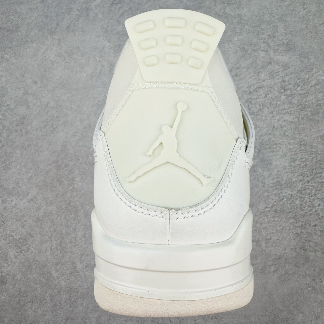 图片[8]-💰240 ＃PB Air Jordan AJ4 Retro 盐白金属扣 AQ9129-170 耗时半年巨作 40余配色陆续出货 全套原纸板楦头开发 调试30余版 确保原汁原味完美呈现四代版型 一比一鞋头弧度高度趴度鞋身弧度 此版本只针对中端市场 皮料材质有所更替 其他数据细节工艺流程均保持公司一致 细节品控鞋型随意秒杀市面3XX 4XX 原厂TPU网格鞋带扣 正确内里网布 菱角分明不变形无多余毛边 柔软性质感一致于原鞋 原厂织唛标 原厂飞人电绣工艺 独家绑鞋带手法 印刷中底布 四线拉帮 米色美纹纸贴合固定 进口港宝加持 后跟自然饱满 全鞋荧光划线卡点 追求极致完美 每一双都是工艺品 多重QC质检 超越公司货的品控标准 实实在在的免检产品 尺码：40 40.5 41 42 42.5 43 44 44.5 45 46 47.5 48.5 编码：by3936010-运动鞋