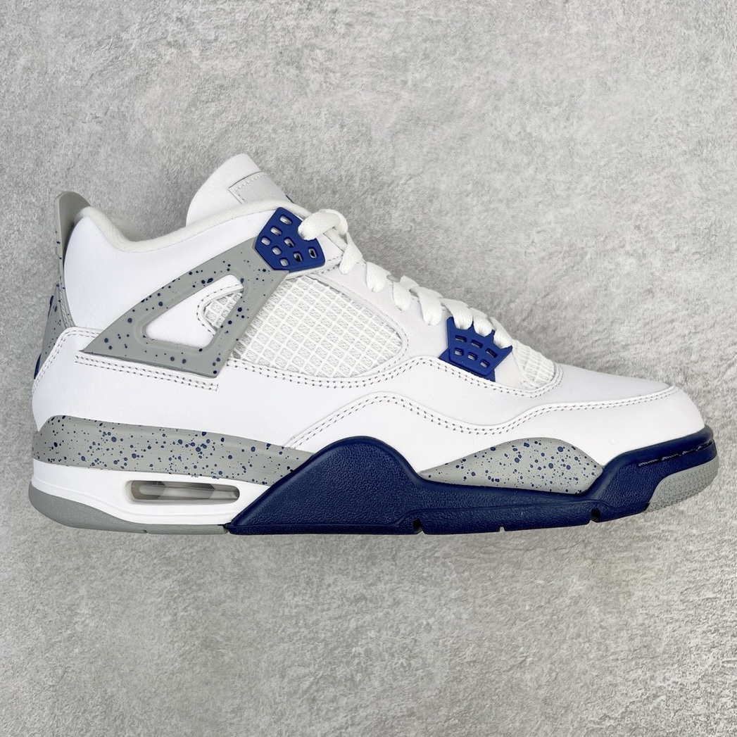 💰460 ＃GX Air Jordan AJ4 Retro 午夜蓝 DH6927-140 圈内最强四代 独家外贸特供尺码含 45.5 49.5 50.5 耗时半年巨作 全套原纸板楦头开发 原厂特供皮料加持 确保原汁原味 完美呈现四代版型 一比一鞋头弧度高度鞋身弧度 数据细节工艺流程均保持原鞋一致 原厂TPU网格鞋带扣 正确内里网布 菱角分明不变形无多余毛边 柔软性质感一致于原鞋 市场唯一原厂鞋扣模具 背面可见隐藏注塑口 原厂织唛标 原厂飞人电绣工艺 尾指中部跳三针 独家绑鞋带手法 印刷中底布 四线拉帮 米色美纹纸贴合固定 进口港宝加持 后跟自然饱满 全鞋荧光划线卡点 追求极致完美 每一双都是工艺品 多重QC质检 超越公司货的品控标准 实实在在的免检产品 尺码：40 40.5 41 42 42.5 43 44 44.5 45 45.5 46 47.5 48.5 49.5 50.5 编码：by5936030-运动鞋