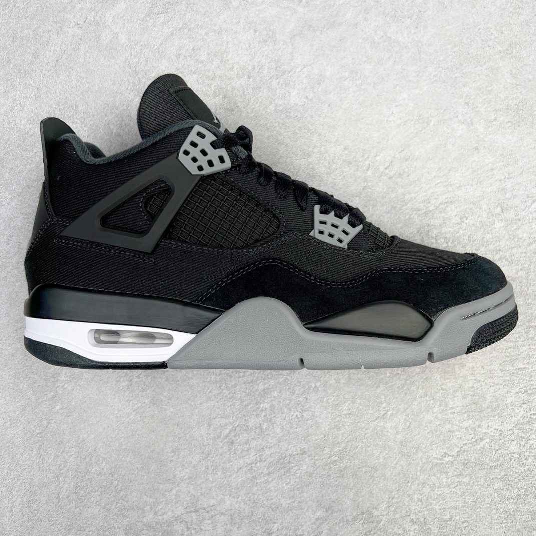 💰460 ＃GX Air Jordan AJ4 Retro 黑色帆布小阿姆 DH7138-006 圈内最强四代 独家外贸特供尺码含 45.5 49.5 50.5 耗时半年巨作 全套原纸板楦头开发 原厂特供皮料加持 确保原汁原味 完美呈现四代版型 一比一鞋头弧度高度鞋身弧度 数据细节工艺流程均保持原鞋一致 原厂TPU网格鞋带扣 正确内里网布 菱角分明不变形无多余毛边 柔软性质感一致于原鞋 市场唯一原厂鞋扣模具 背面可见隐藏注塑口 原厂织唛标 原厂飞人电绣工艺 尾指中部跳三针 独家绑鞋带手法 印刷中底布 四线拉帮 米色美纹纸贴合固定 进口港宝加持 后跟自然饱满 全鞋荧光划线卡点 追求极致完美 每一双都是工艺品 多重QC质检 超越公司货的品控标准 实实在在的免检产品 尺码：40 40.5 41 42 42.5 43 44 44.5 45 45.5 46 47.5 48.5 49.5 50.5 编码：by5936030-运动鞋